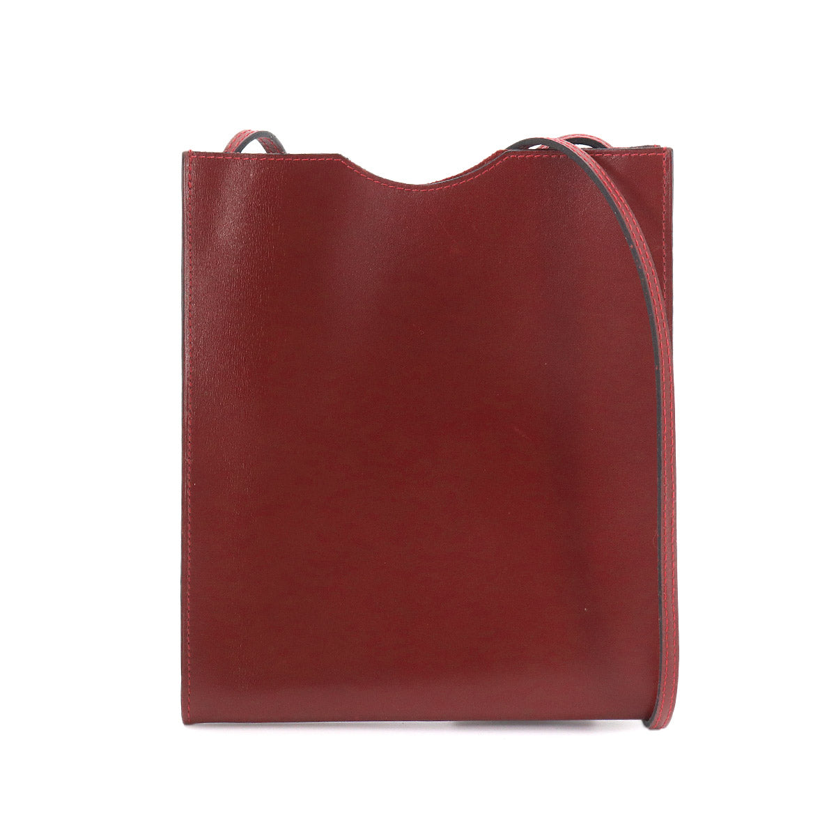Onimaitou Shoulder Bag Box Calf Rouge H Purse Pochette