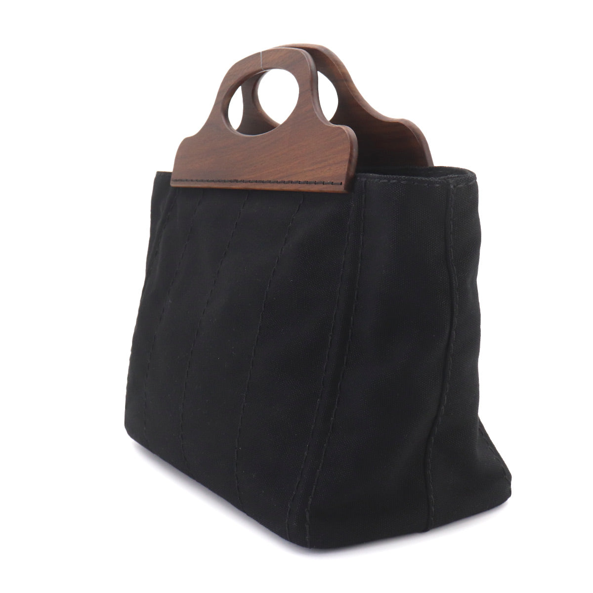 Canapa Hand Shoulder Bag Canvas Nero 1BG350 Black Purse