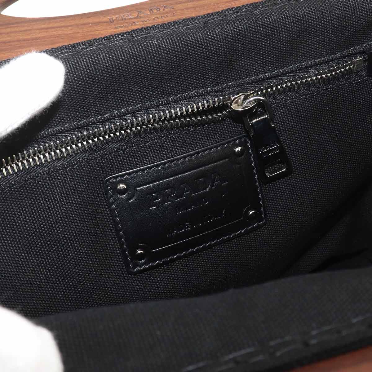 Canapa Hand Shoulder Bag Canvas Nero 1BG350 Black Purse