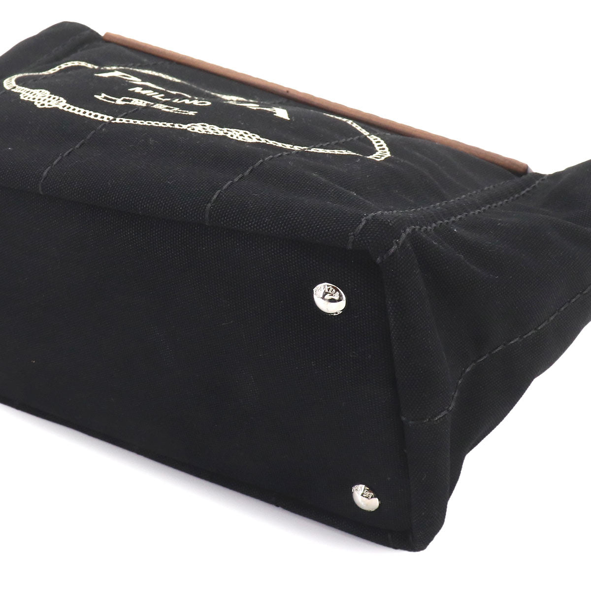 Canapa Hand Shoulder Bag Canvas Nero 1BG350 Black Purse
