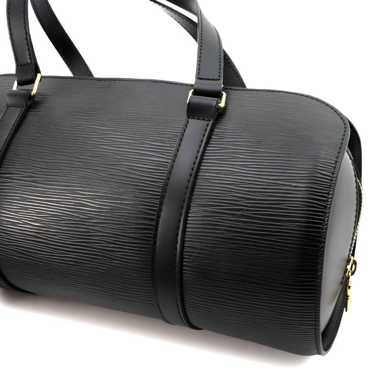 Epi Soufflot Hand Bag Leather Noir M52222 Purse