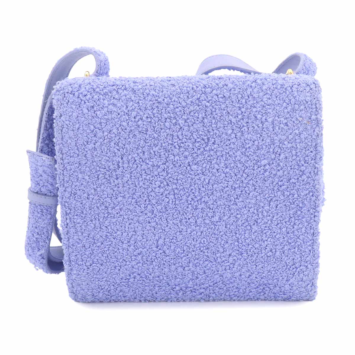 The Clip Shoulder Bag Boucle fabric Perwinkle