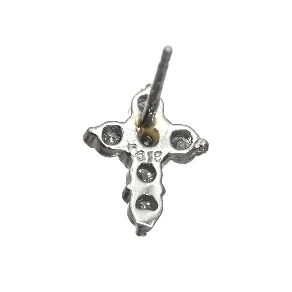 Diamond 0.15ct/0.15ct Earrings Pierced Pt Platinum