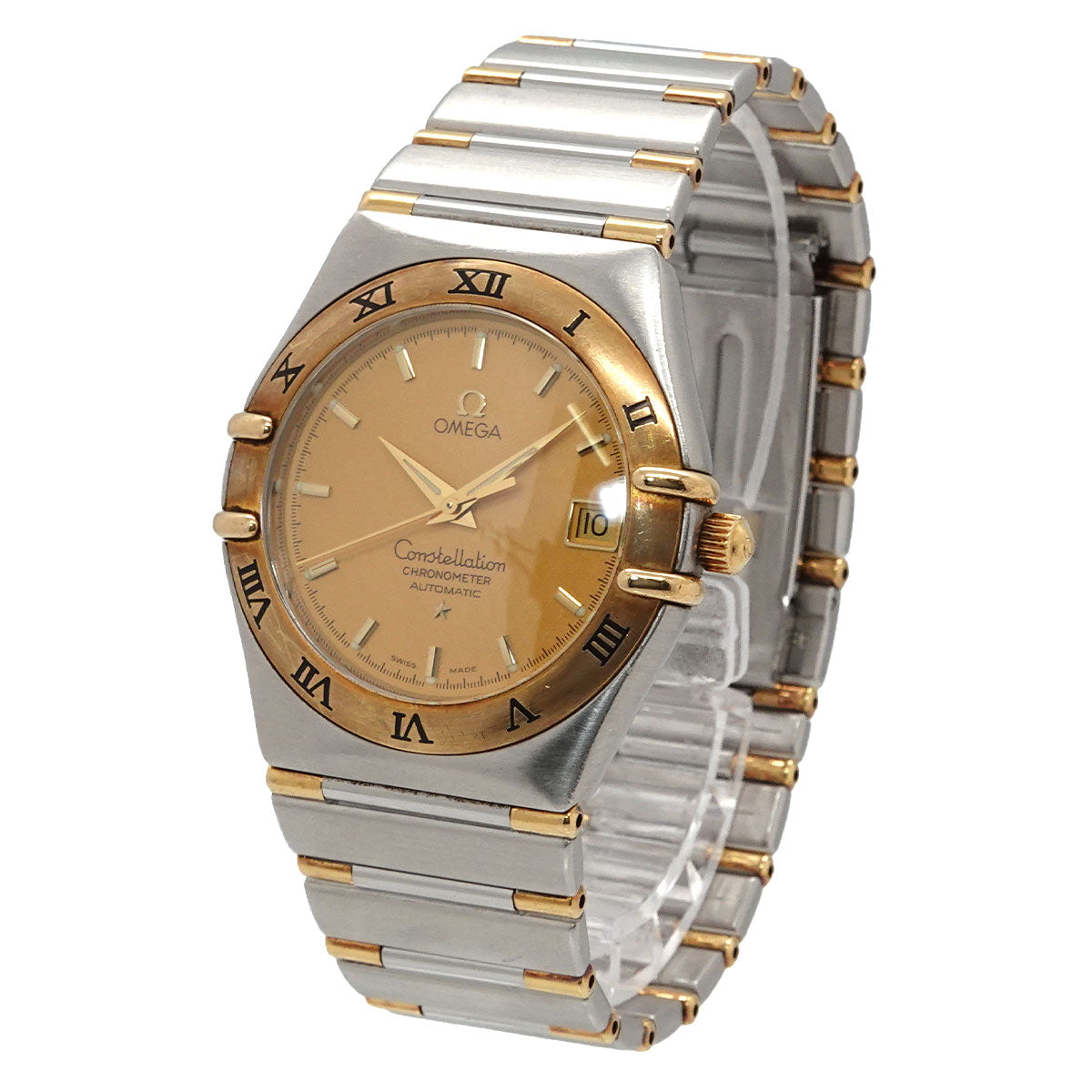 OMEGA Constellation 1202.10 K18YG Automatic Gold Dial Mens Watch