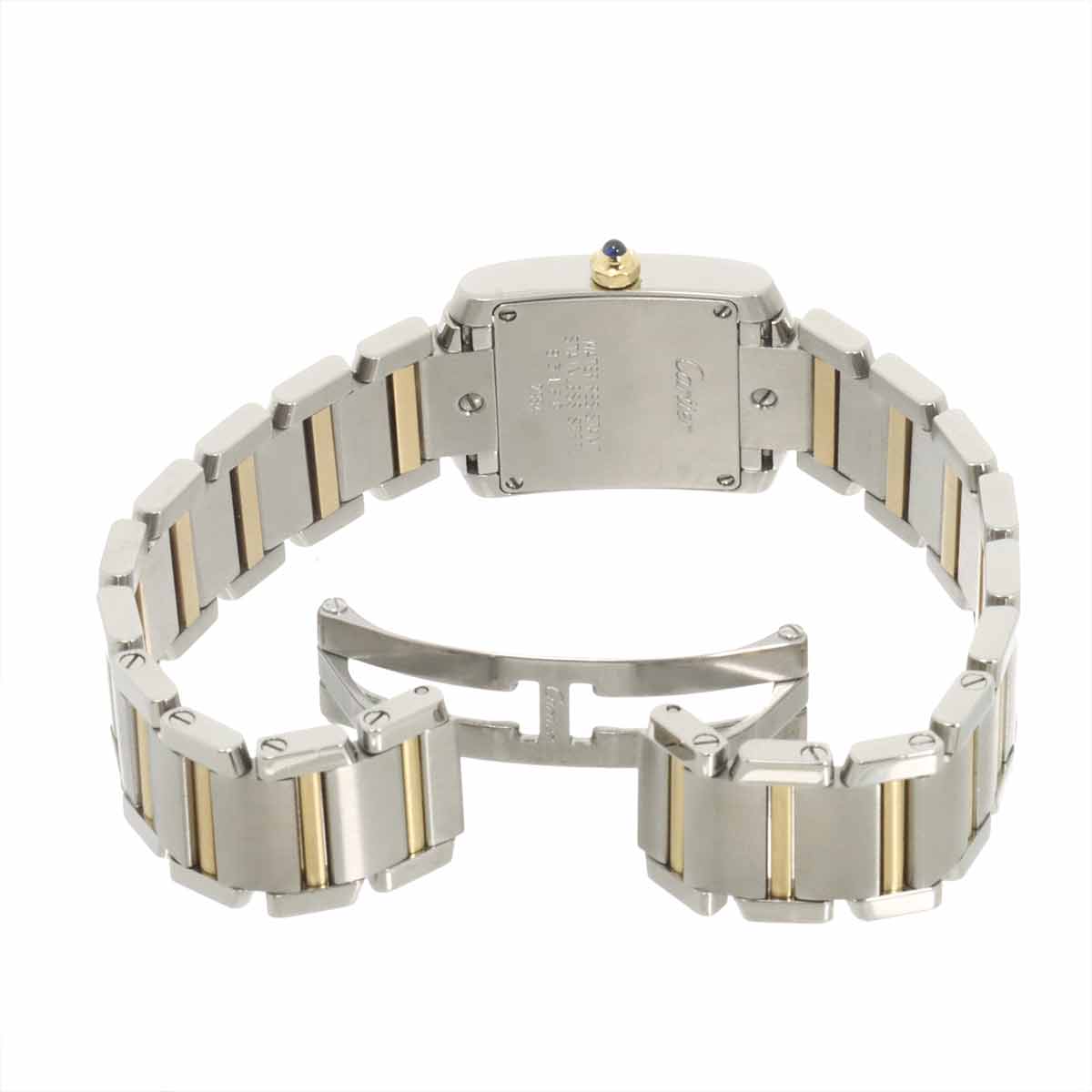 Tank Francaise SM W51007Q4 750 YG Quartz Cream Dial Ladies