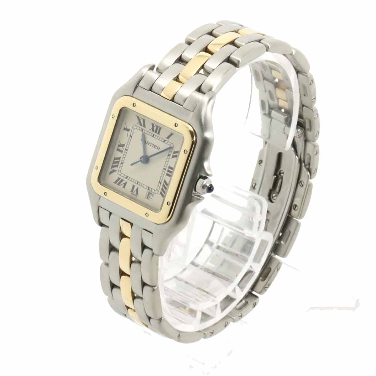 Panthere MM 1Row W25028B5 YG Quartz Date Cream Dial Boys