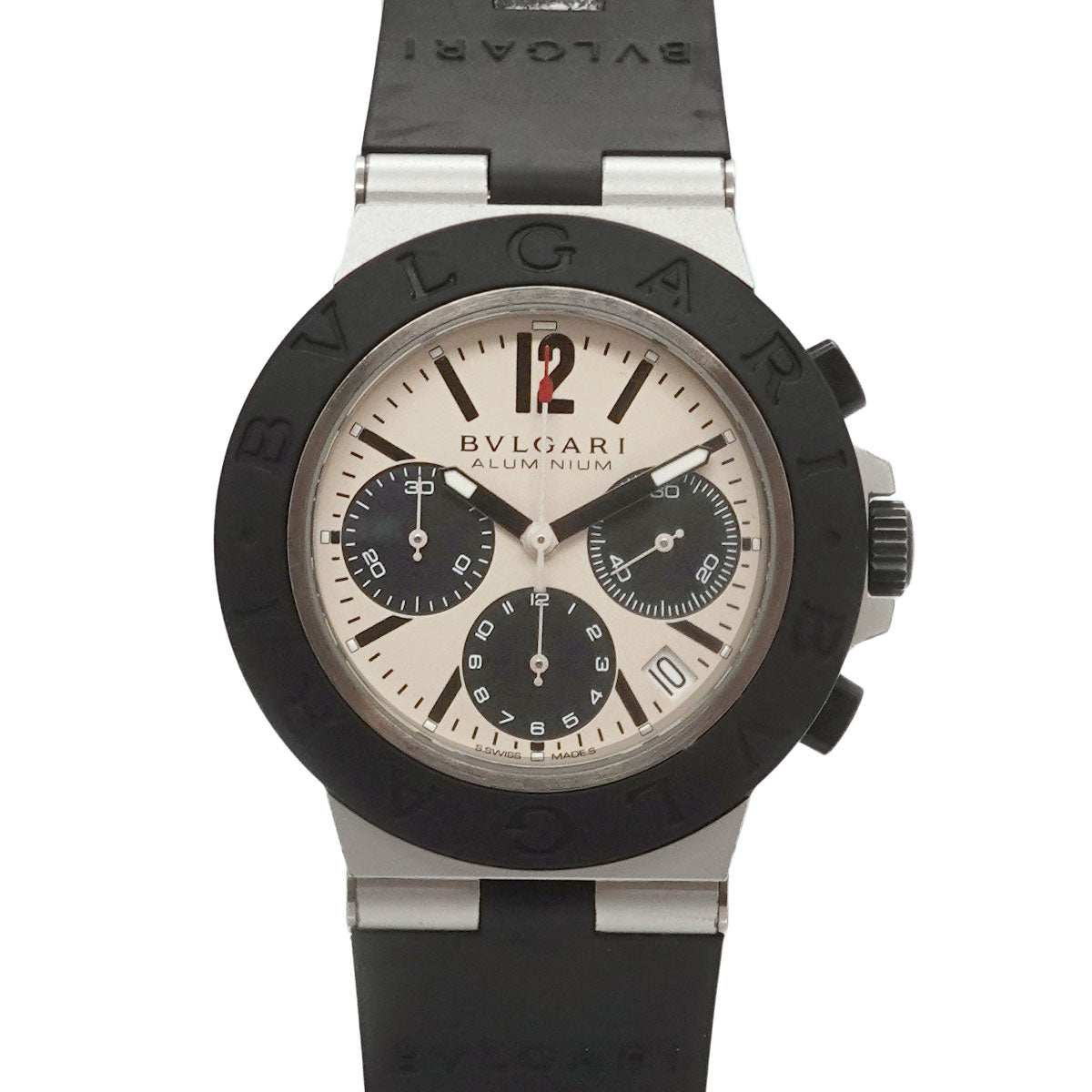 Aluminum BB40ATCH Chronograph Date Silver Black Dial Mens