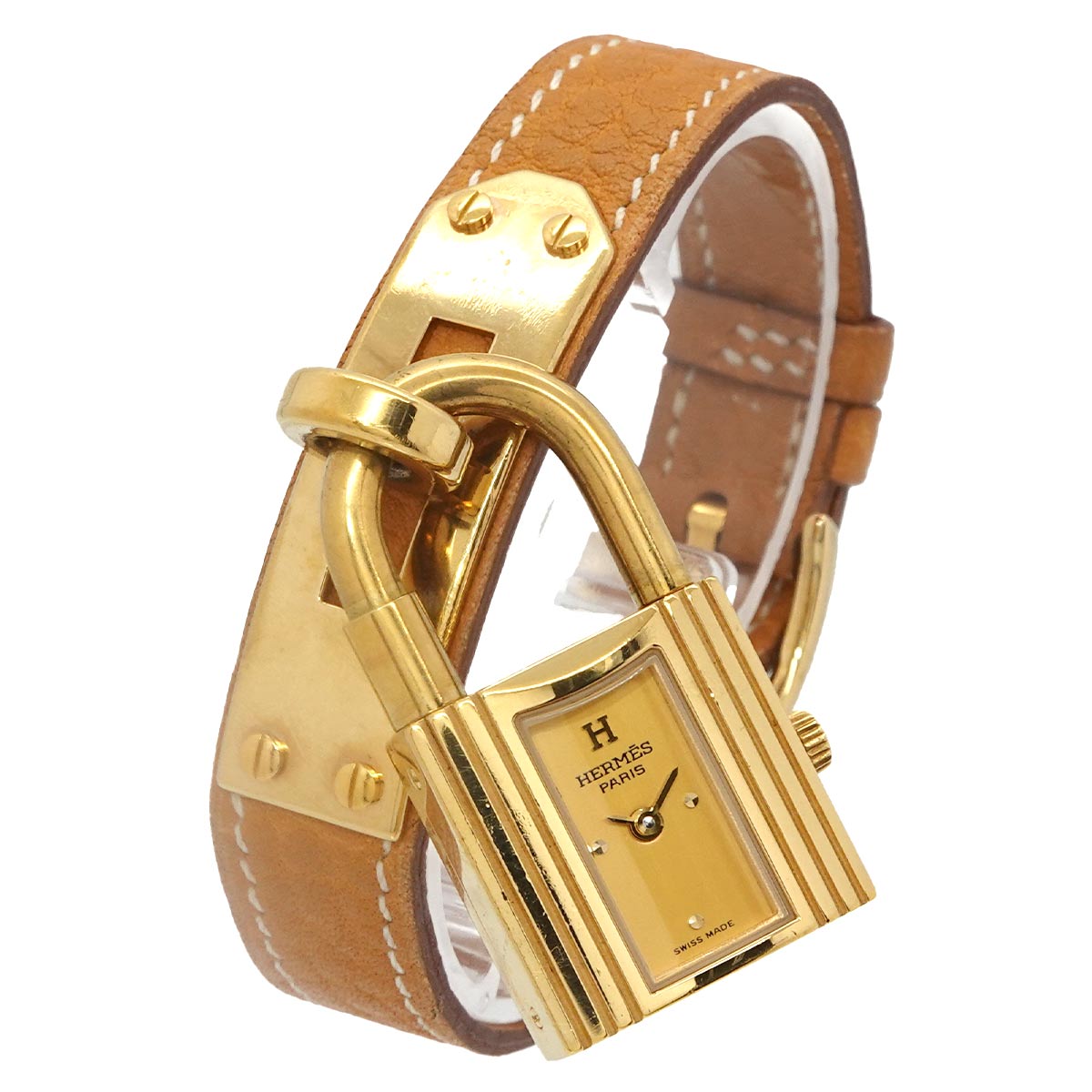 Kelly Watches Quartz Gold Dial Vintage Cadena Ladies Watch