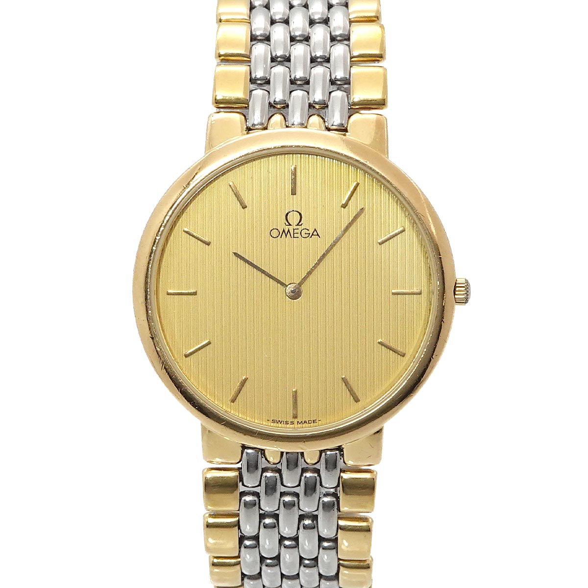 DeVile 1378 Quartz Gold Dial Mens Watch