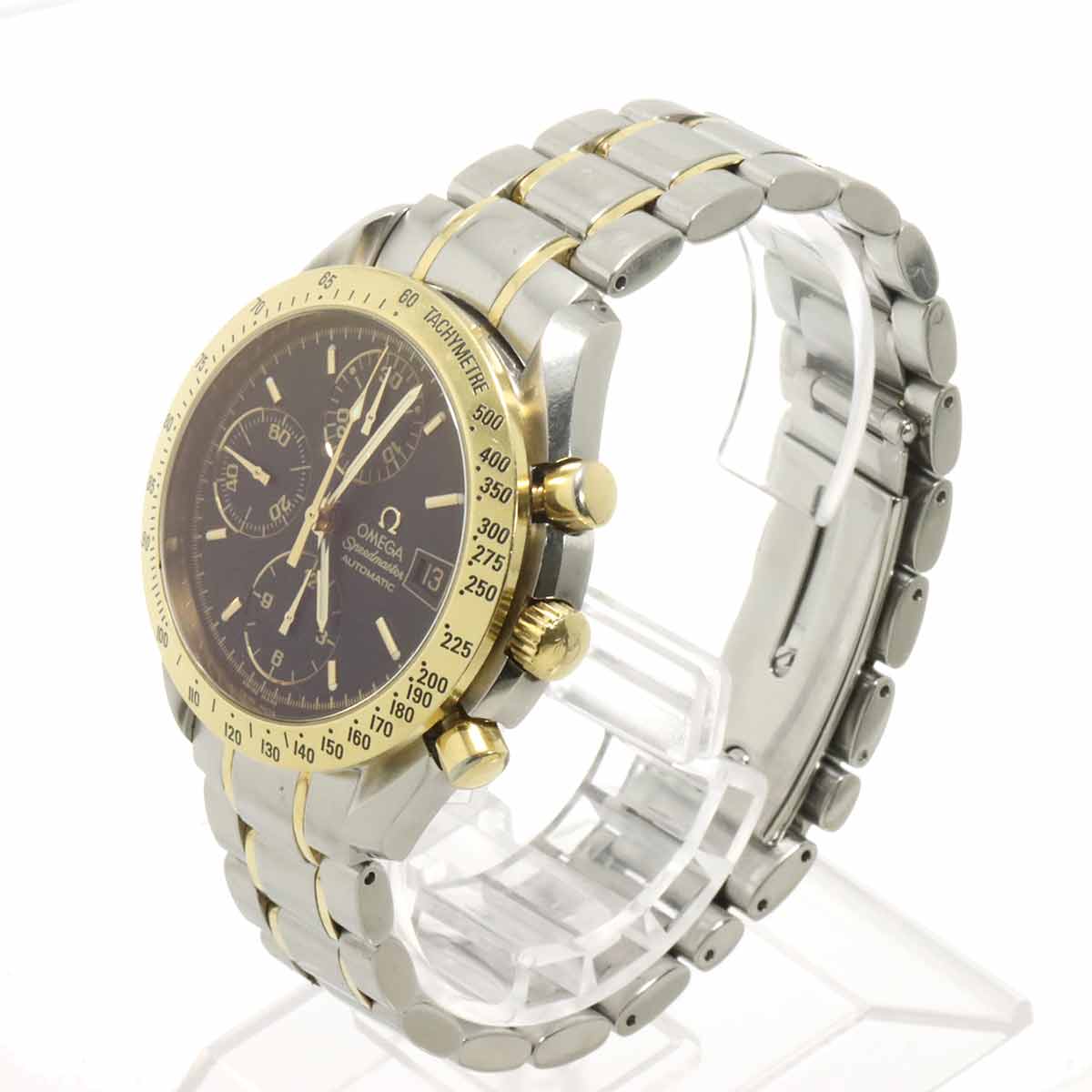 Speedmaster Date 3313 50 750 Yellow Gold Automatic Black Dial