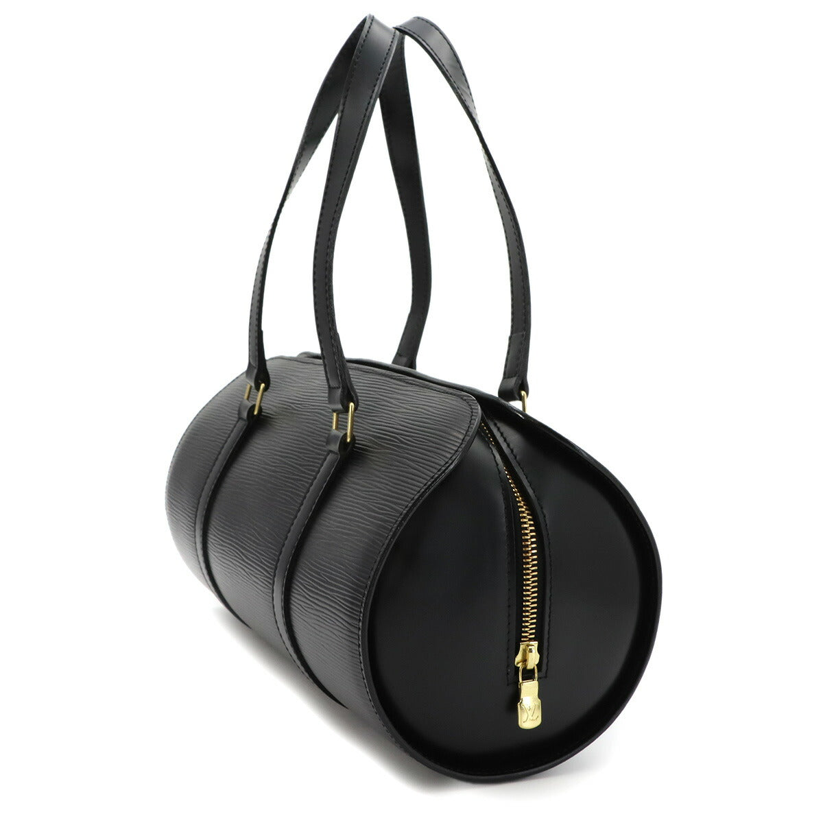 Epi Soufflot Hand Bag Leather Noir M52222 Purse