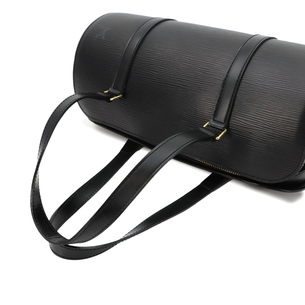 Epi Soufflot Hand Bag Leather Noir M52222 Purse