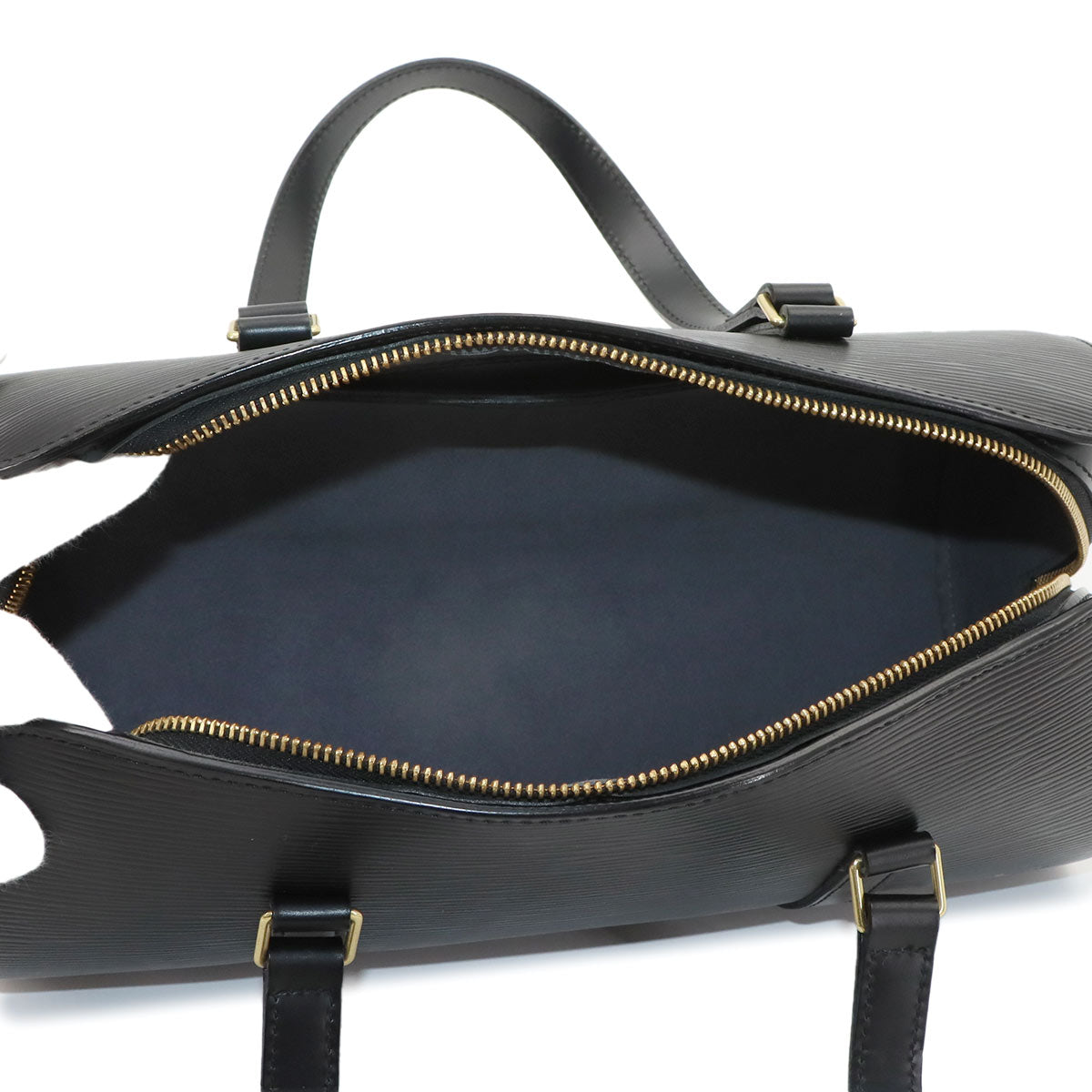 Epi Soufflot Hand Bag Leather Noir M52222 Purse