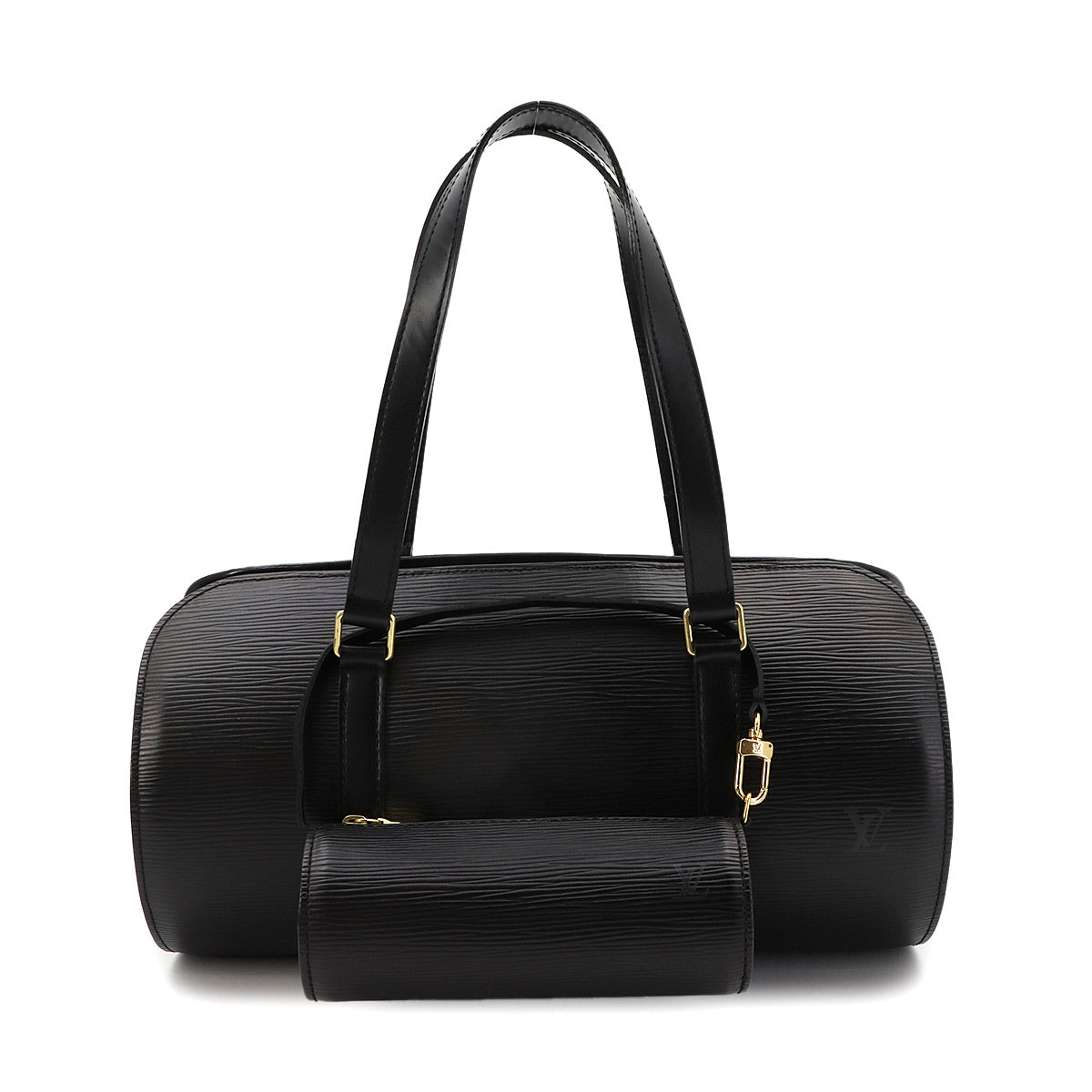 Epi Soufflot Hand Bag Leather Noir M52222 Purse