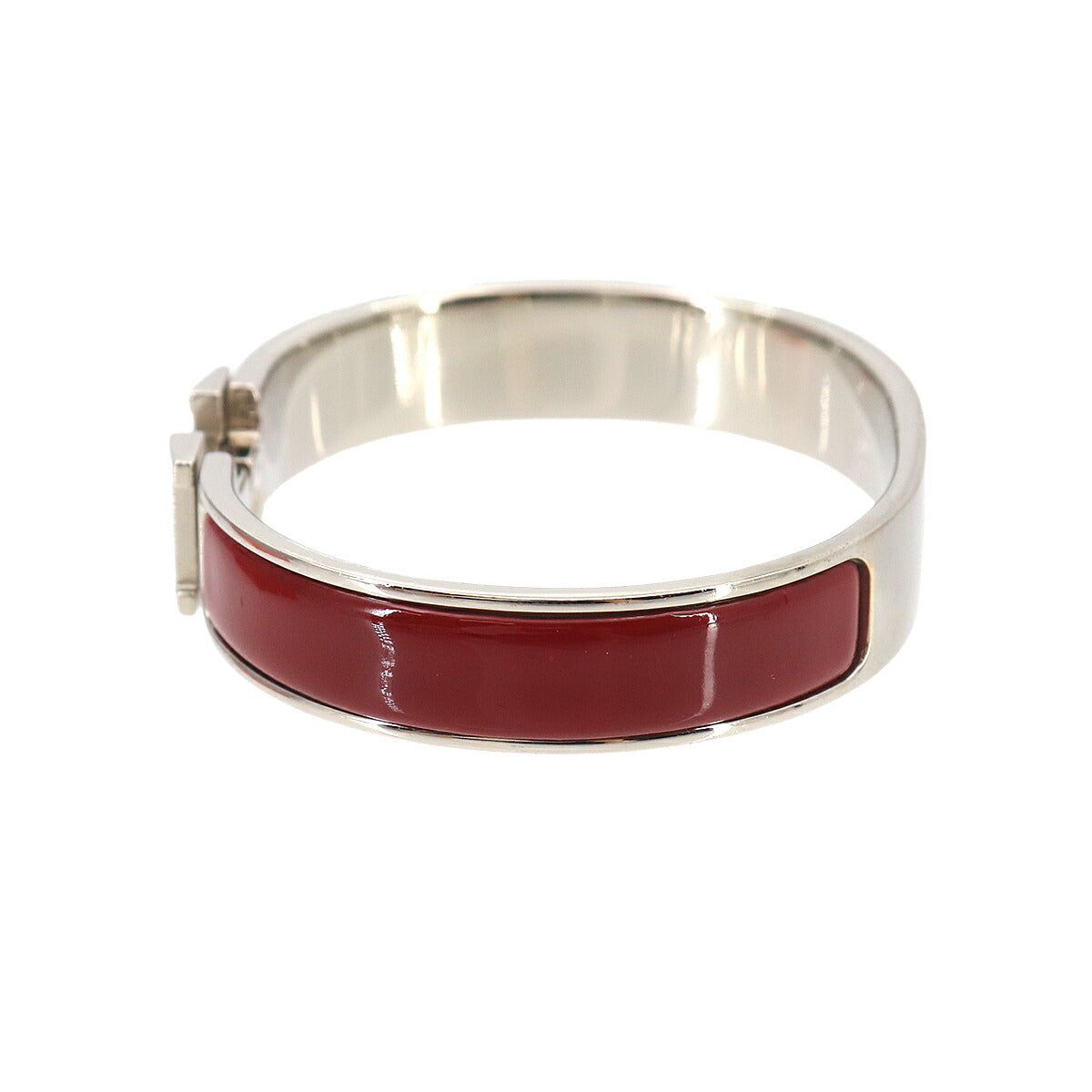 Clic H PM Bangle Silver Red
