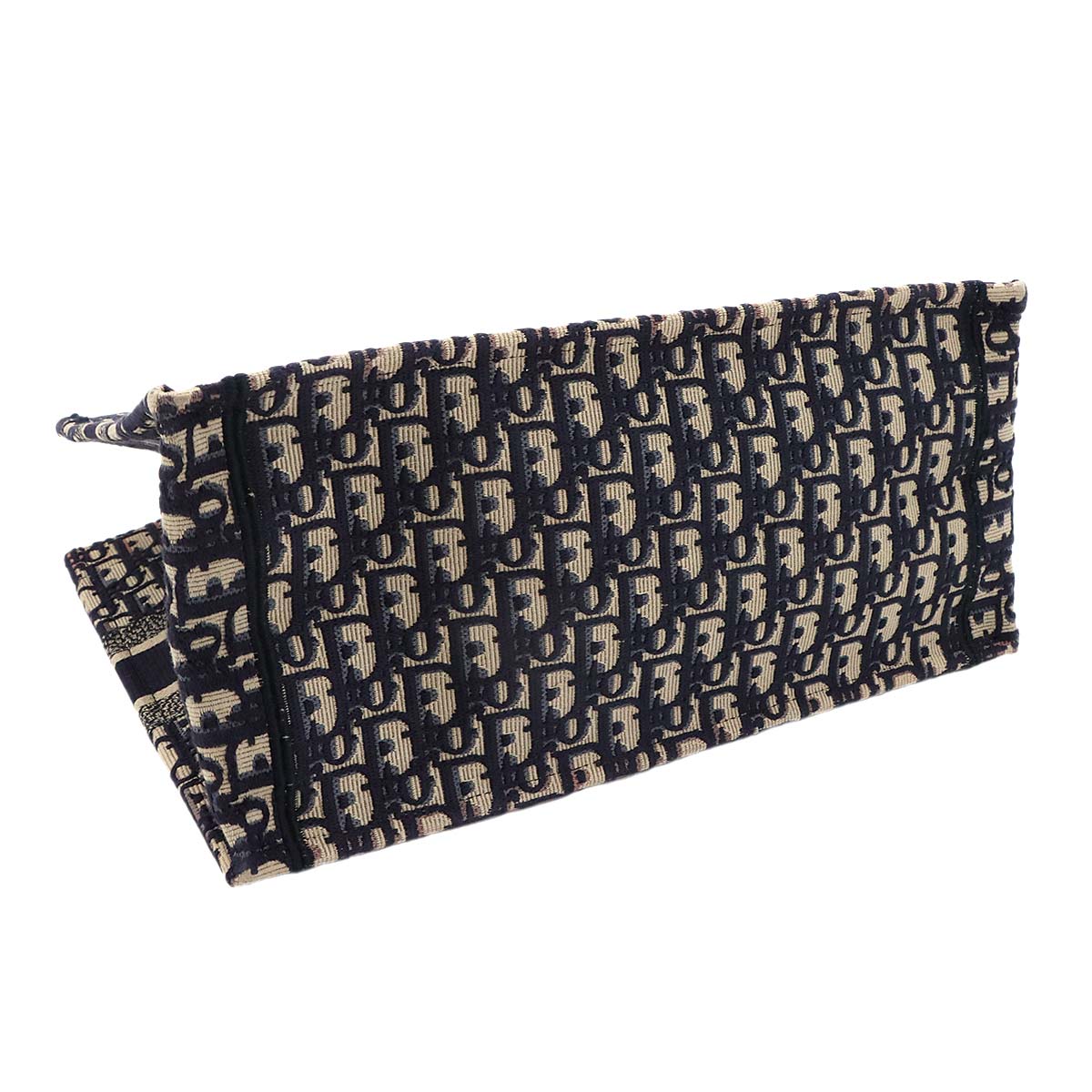 Oblique Book Tote Medium Bag Canvas Navy M1296ZRIW