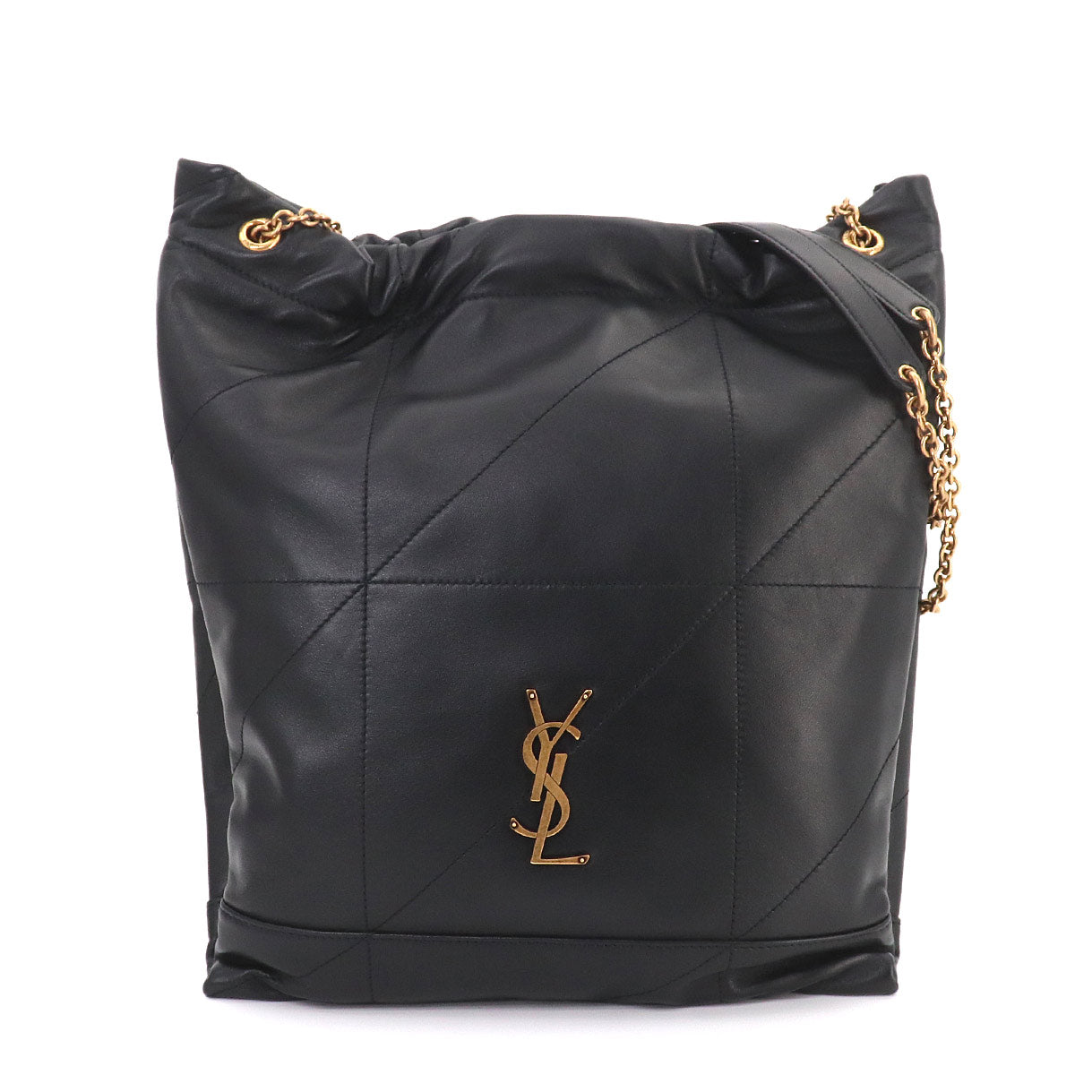 Jamie Pochon Shoulder Bag Leather Black 781666