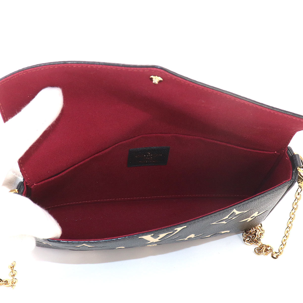 Bicolor Monogram Empreinte Felicie Pochette Wallet M80482