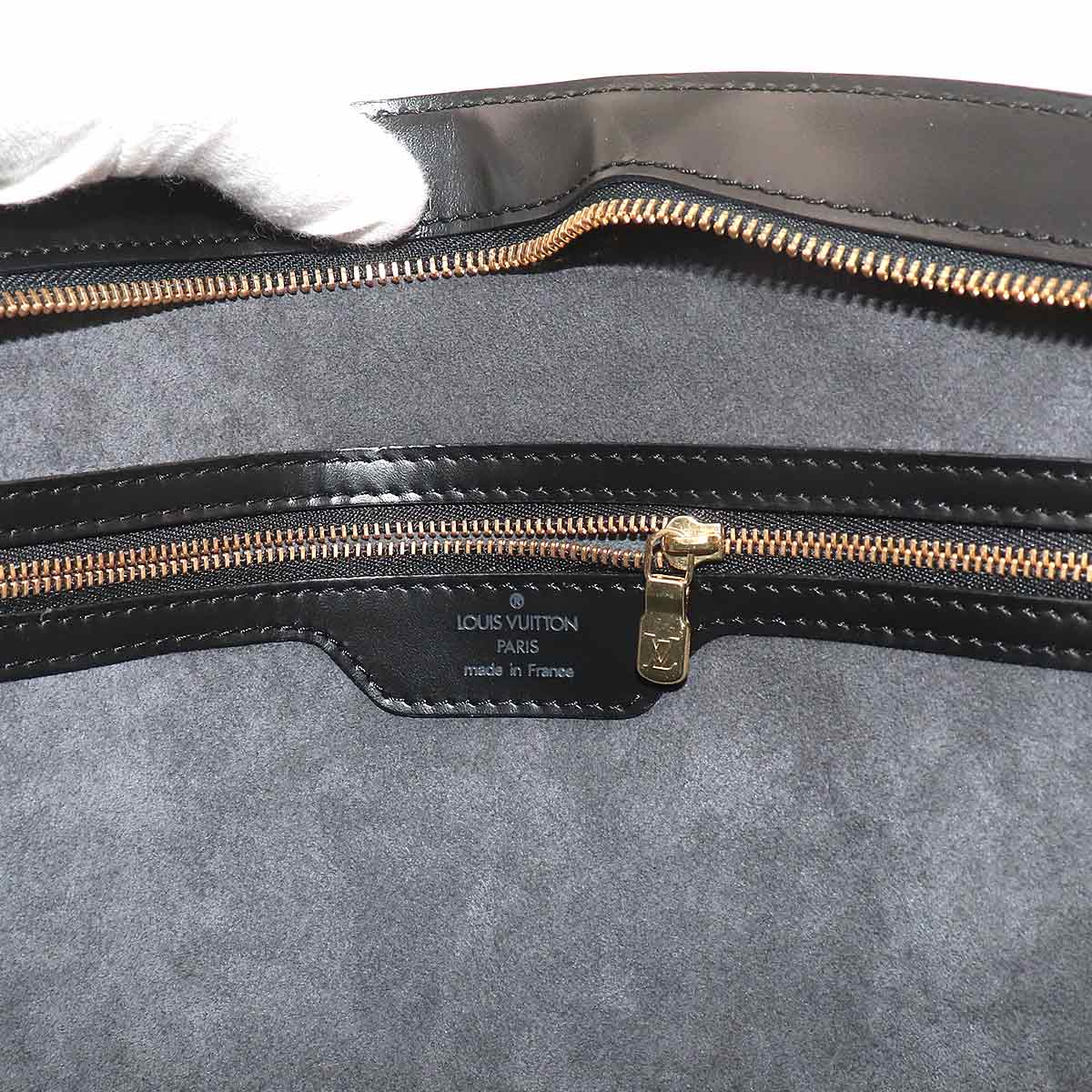 Epi Saint Jacques Shopping Tote Bag Leather Noir M52262