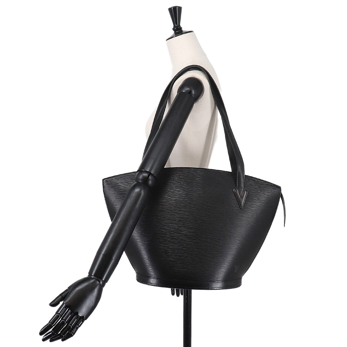 Epi Saint Jacques Shopping Tote Bag Leather Noir M52262