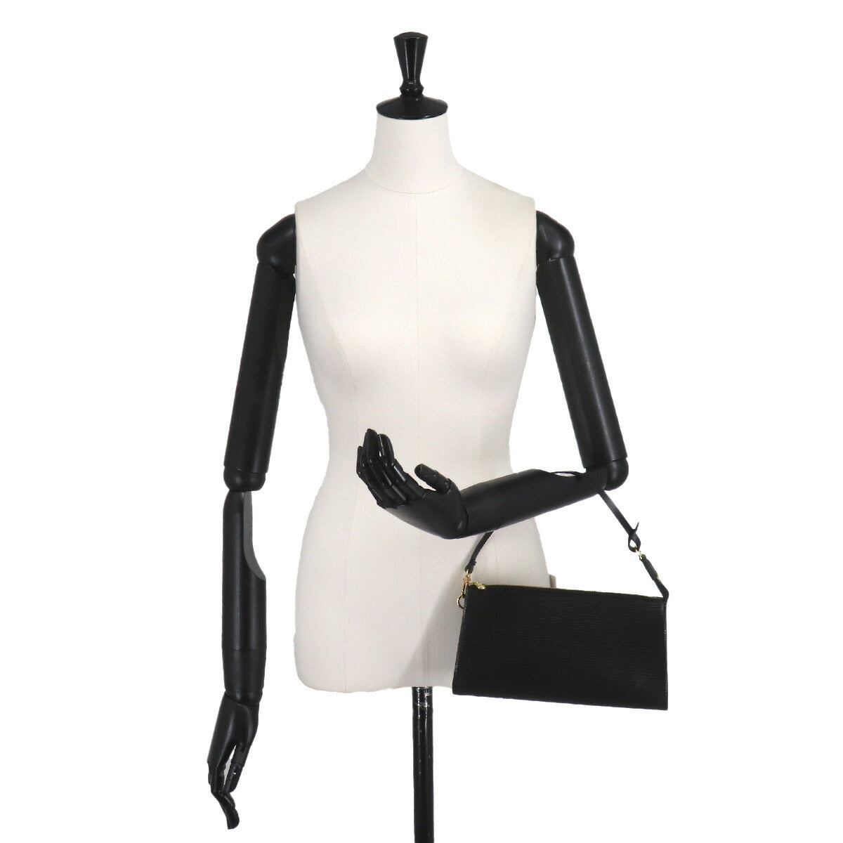 Epi Pochette Accessoires Hand Bag Black M52942