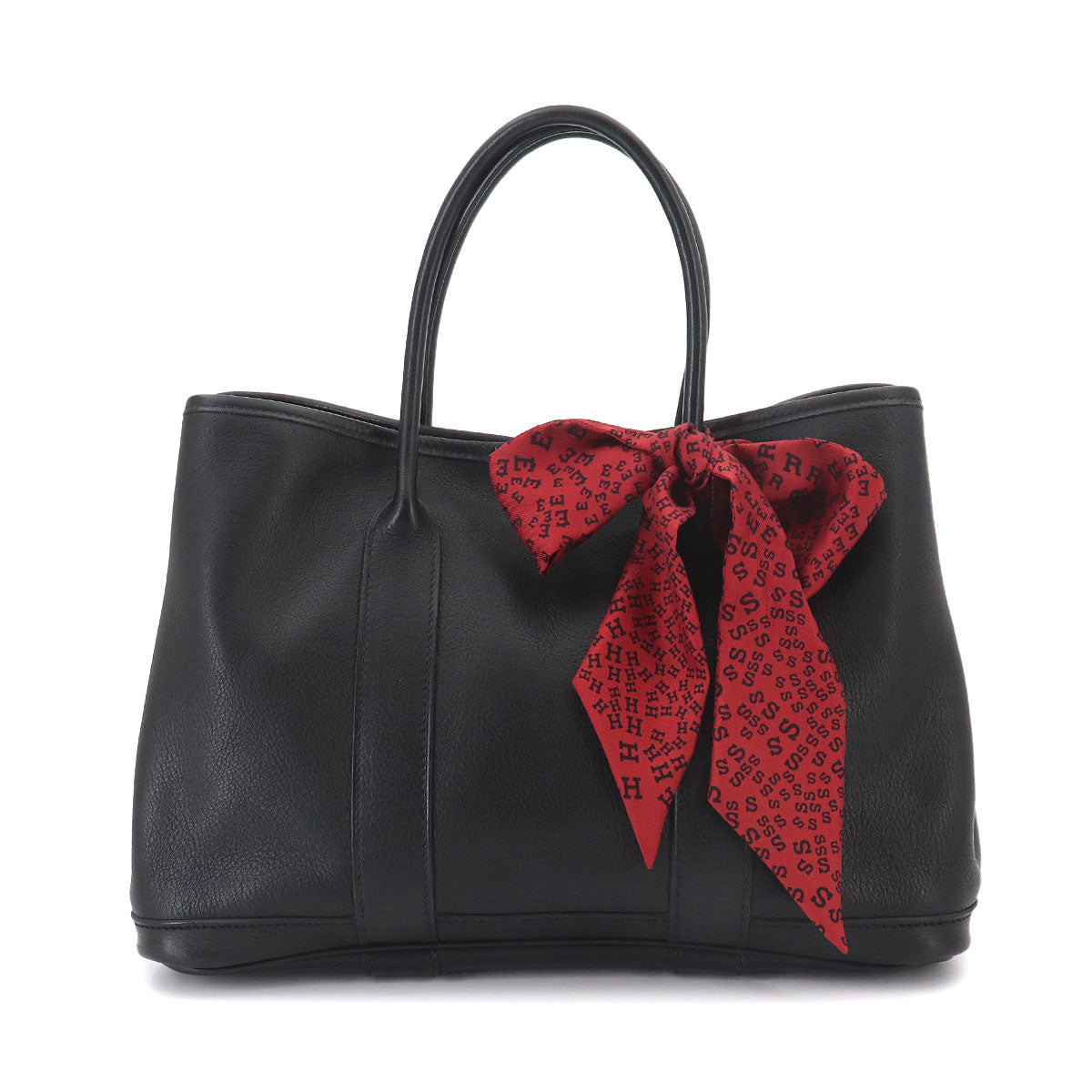Garden Twilly 30 TPM Tote Bag Swift Leather Black