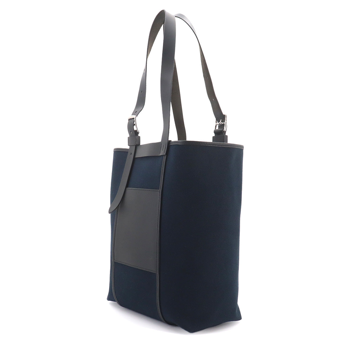 Etriviere Pocket 27 Tote Bag Toile Goeland Vache Hunter Black