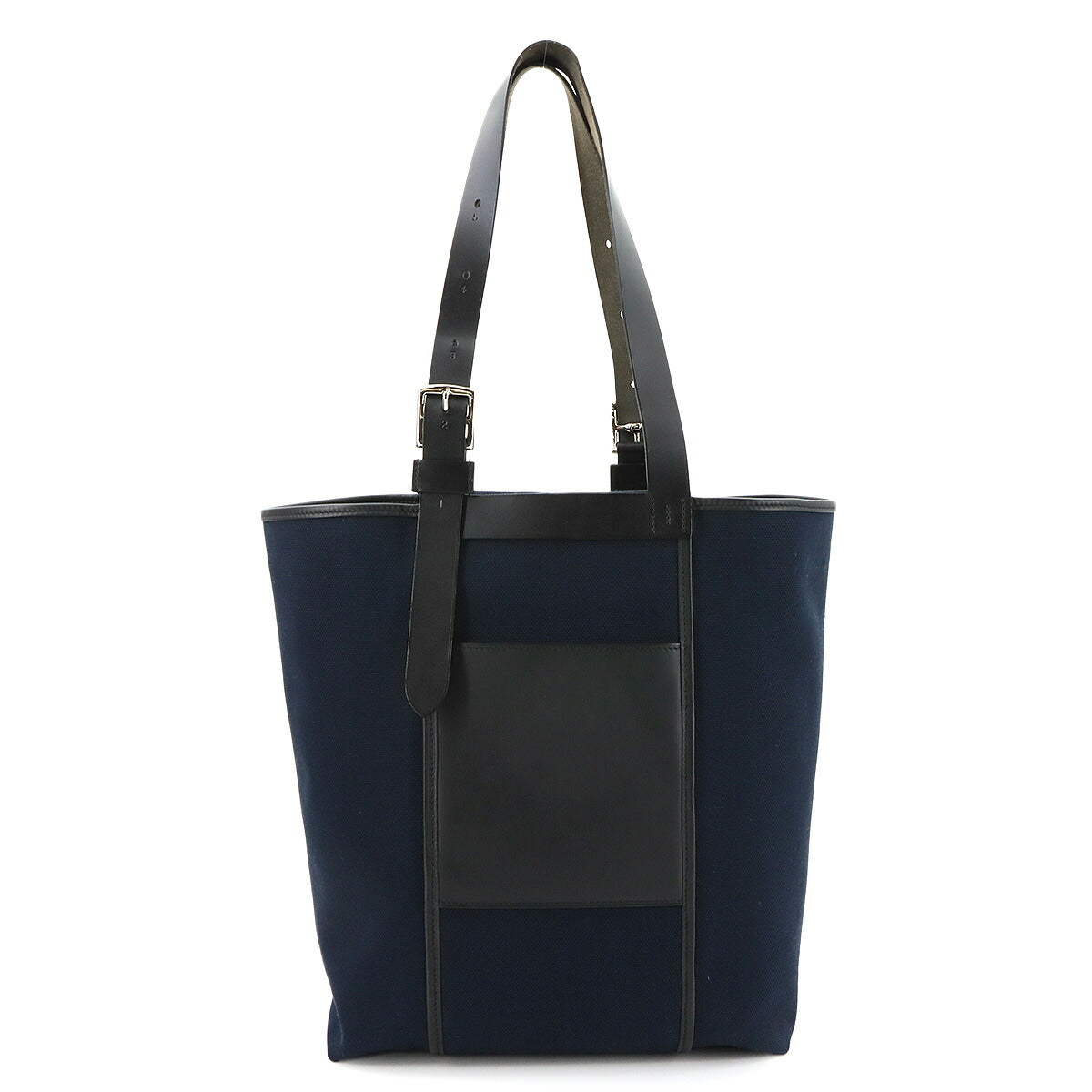 Etriviere Pocket 27 Tote Bag Toile Goeland Vache Hunter Black