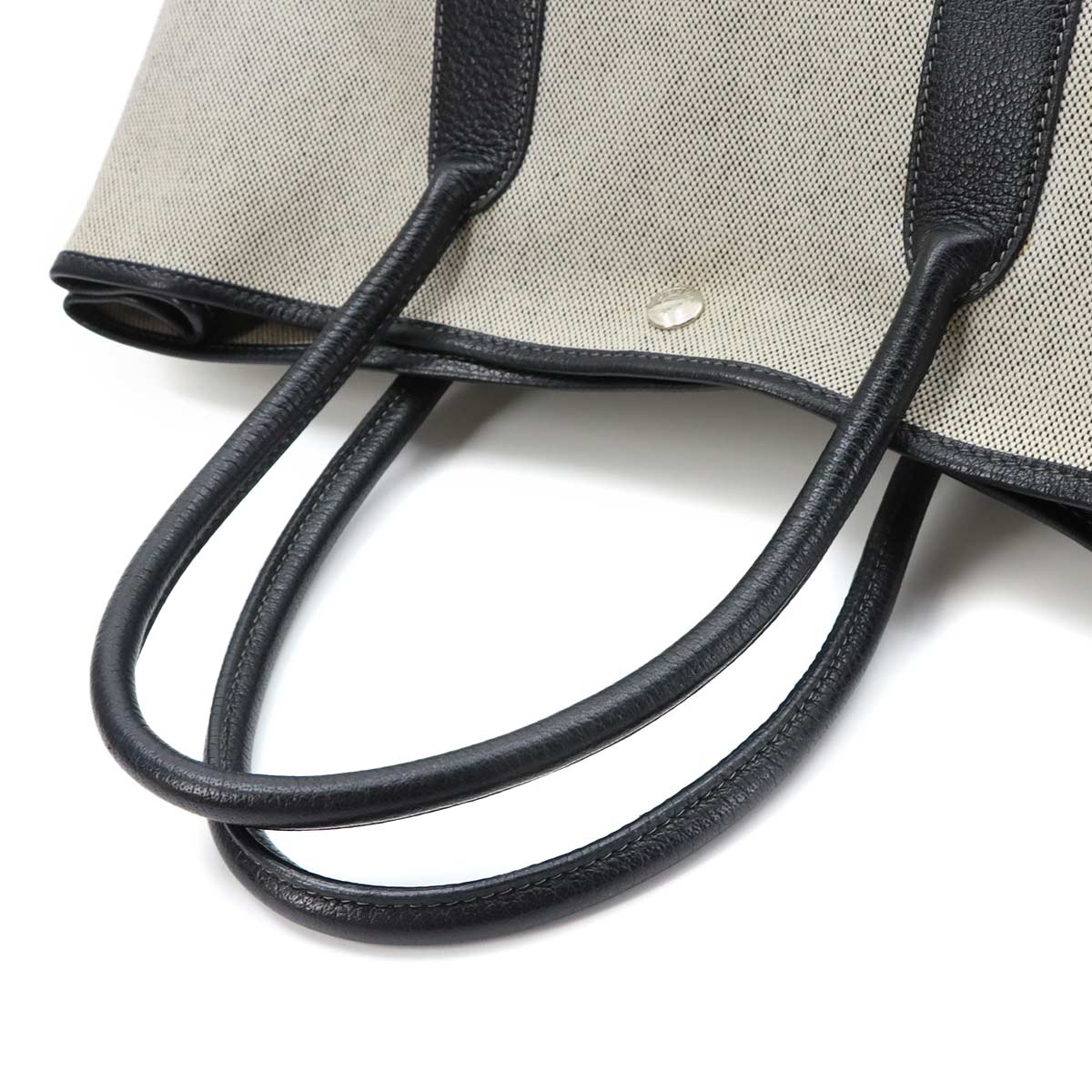 Garden Party PM Tote Bag Toile H Negonda Black Gray