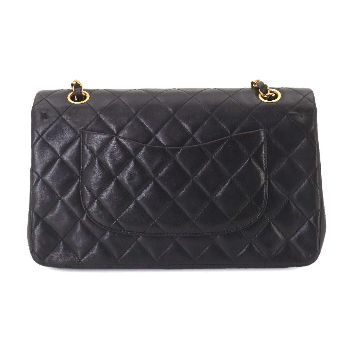 Matelasse 25 Chain Shoulder Bag Leather Black A01112 Vintage
