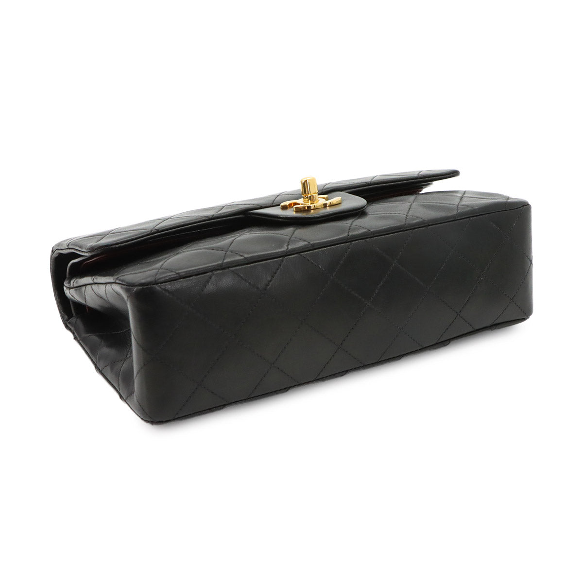 Matelasse 23 Chain Shoulder Bag Leather Black A01113 Vintage