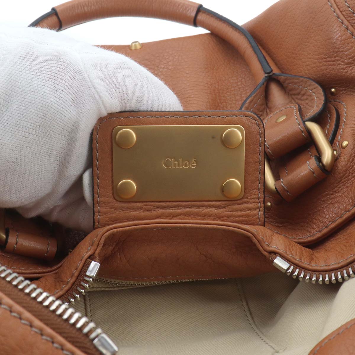 Paddington Hand Bag Leather Brown Purse