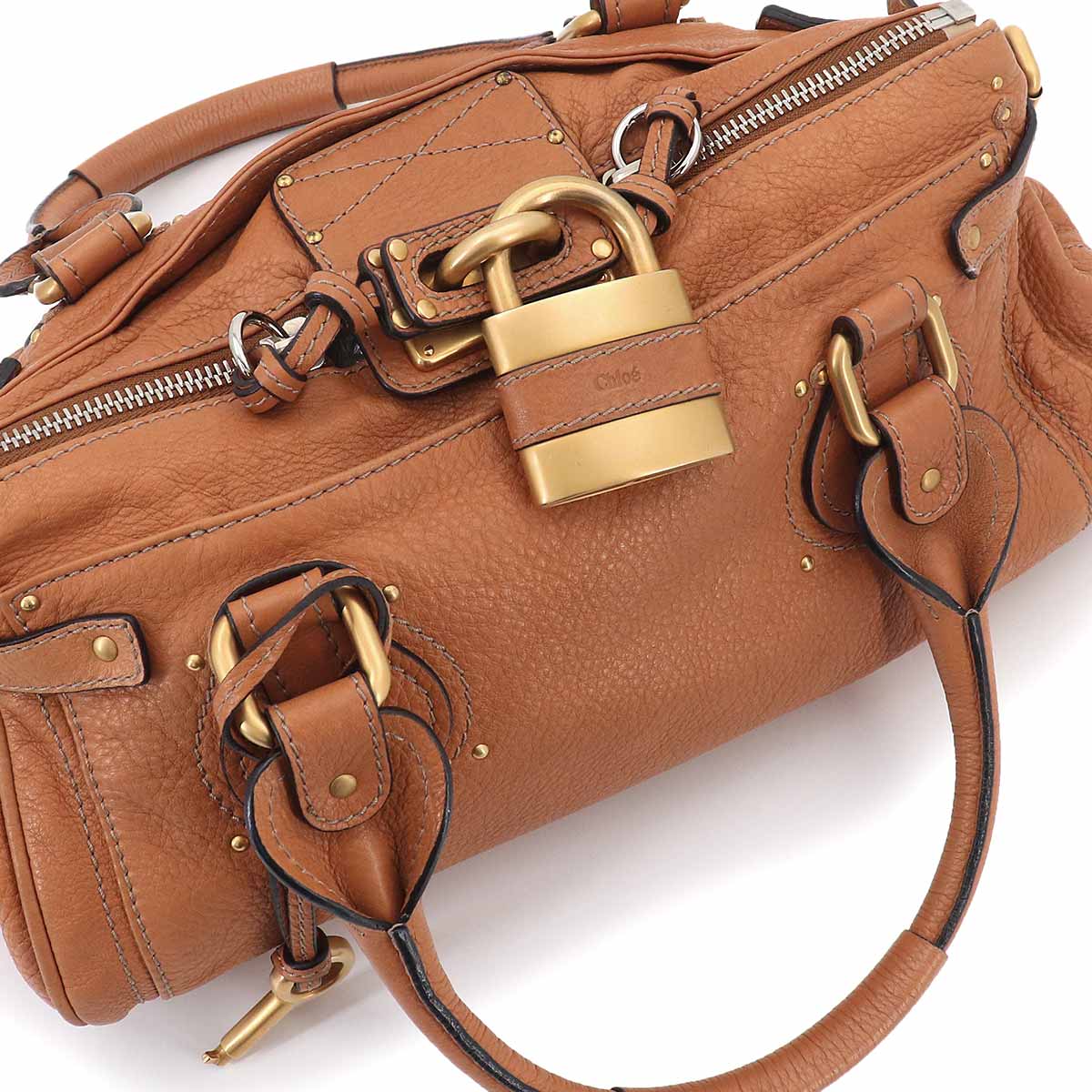 Paddington Hand Bag Leather Brown Purse