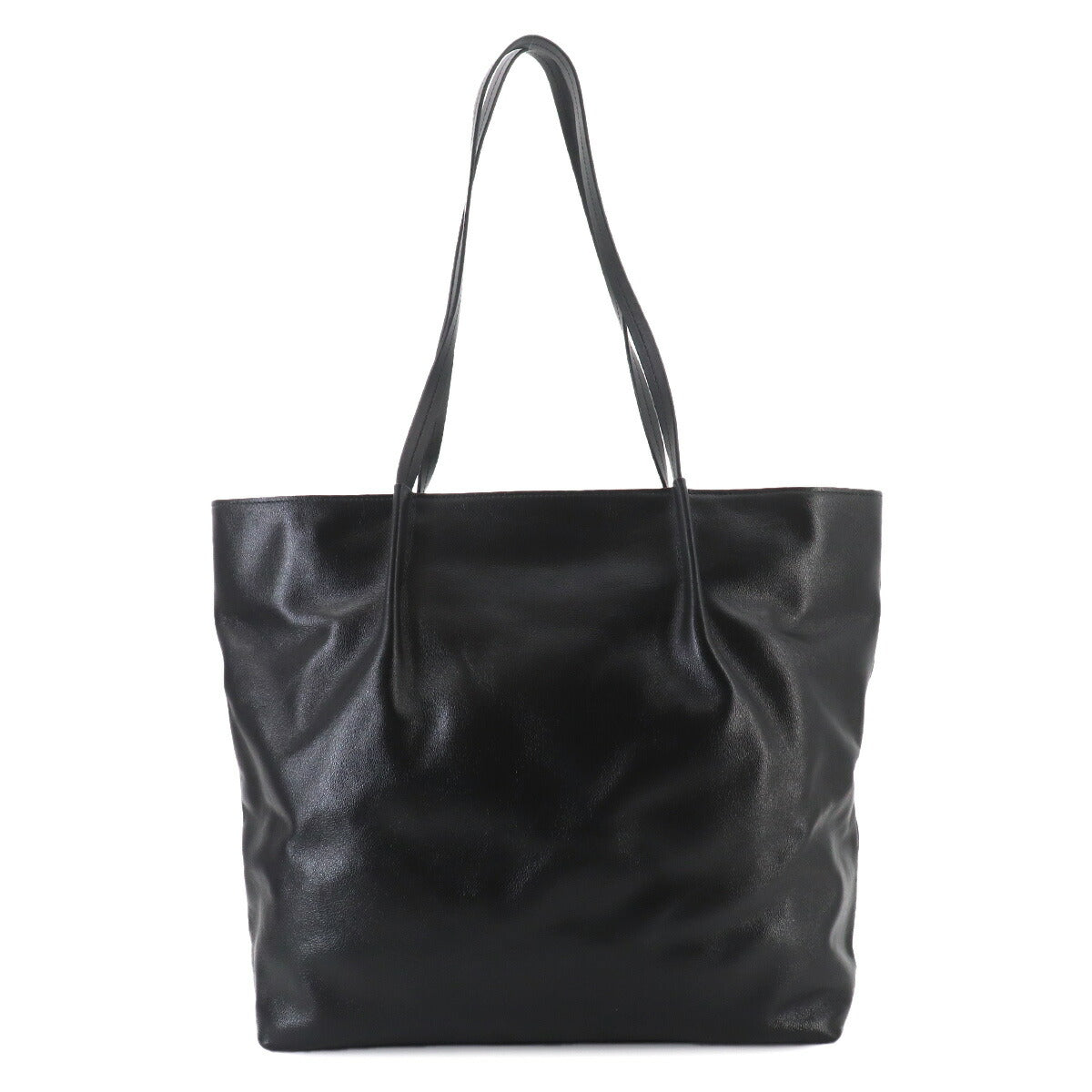 Tote Bag Leather Black Unisex Purse Logos