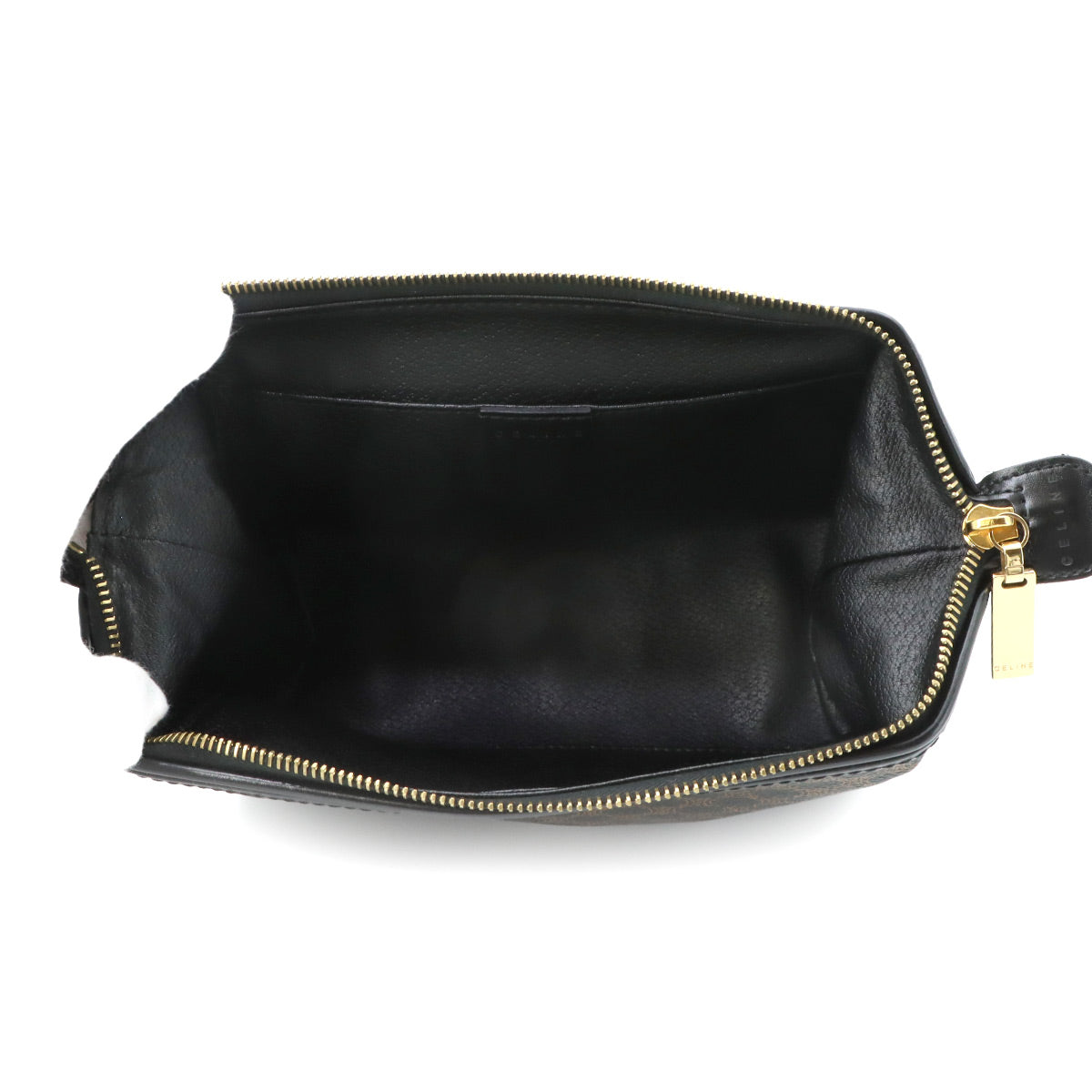 Macadam Pouch PVC Leather Black Vintage Purse