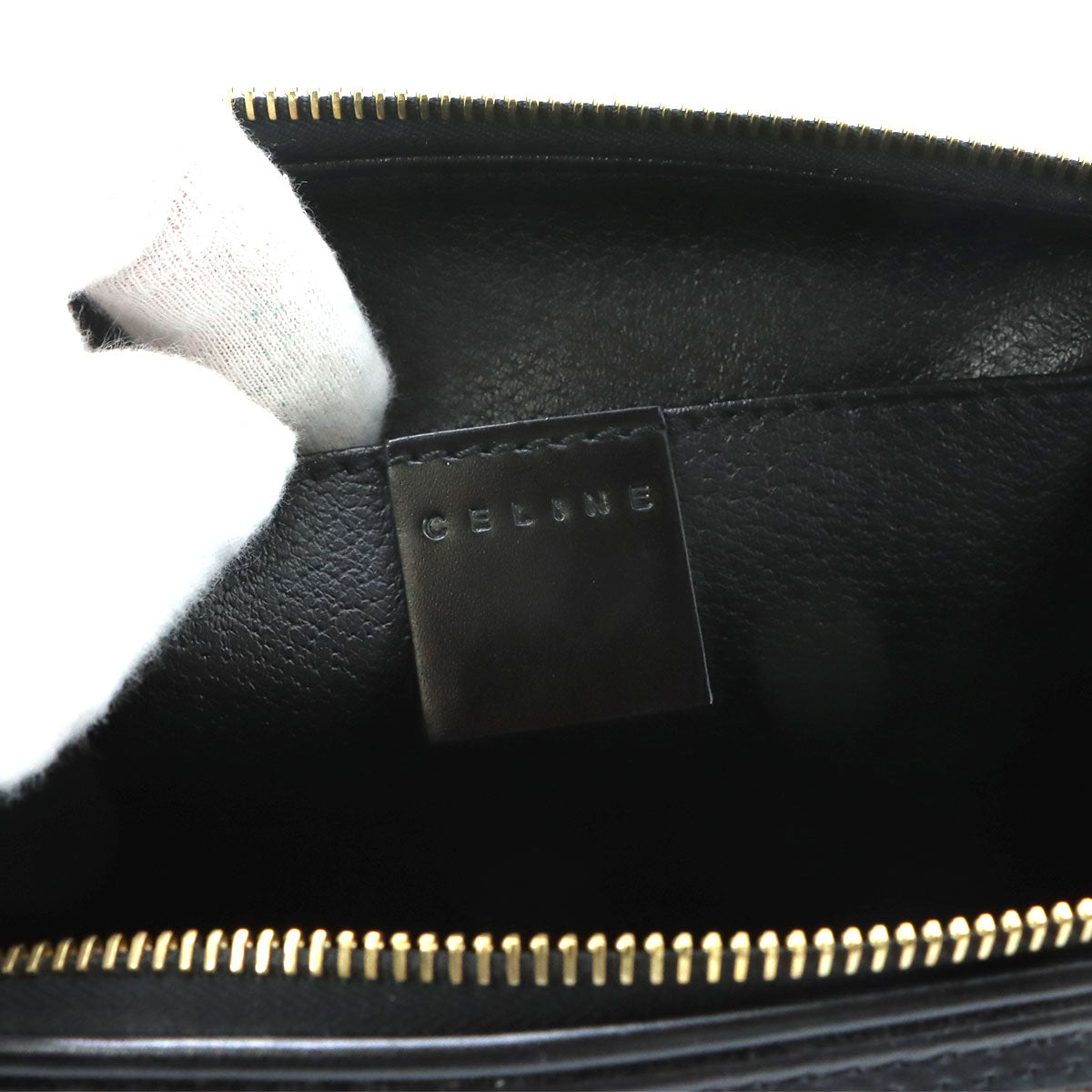 Macadam Pouch PVC Leather Black Vintage Purse
