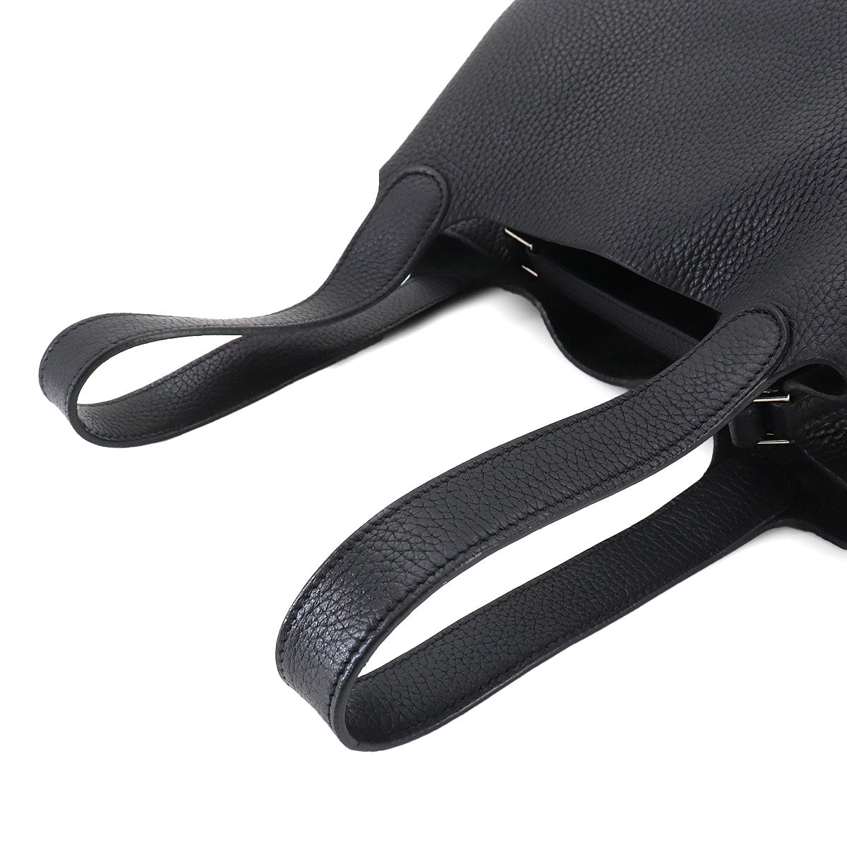 Picotin MM Hand Bag Taurillon Clemence Black Purse
