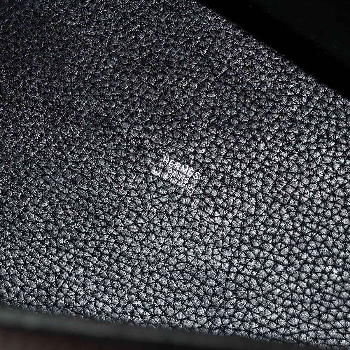 Picotin MM Hand Bag Taurillon Clemence Black Purse