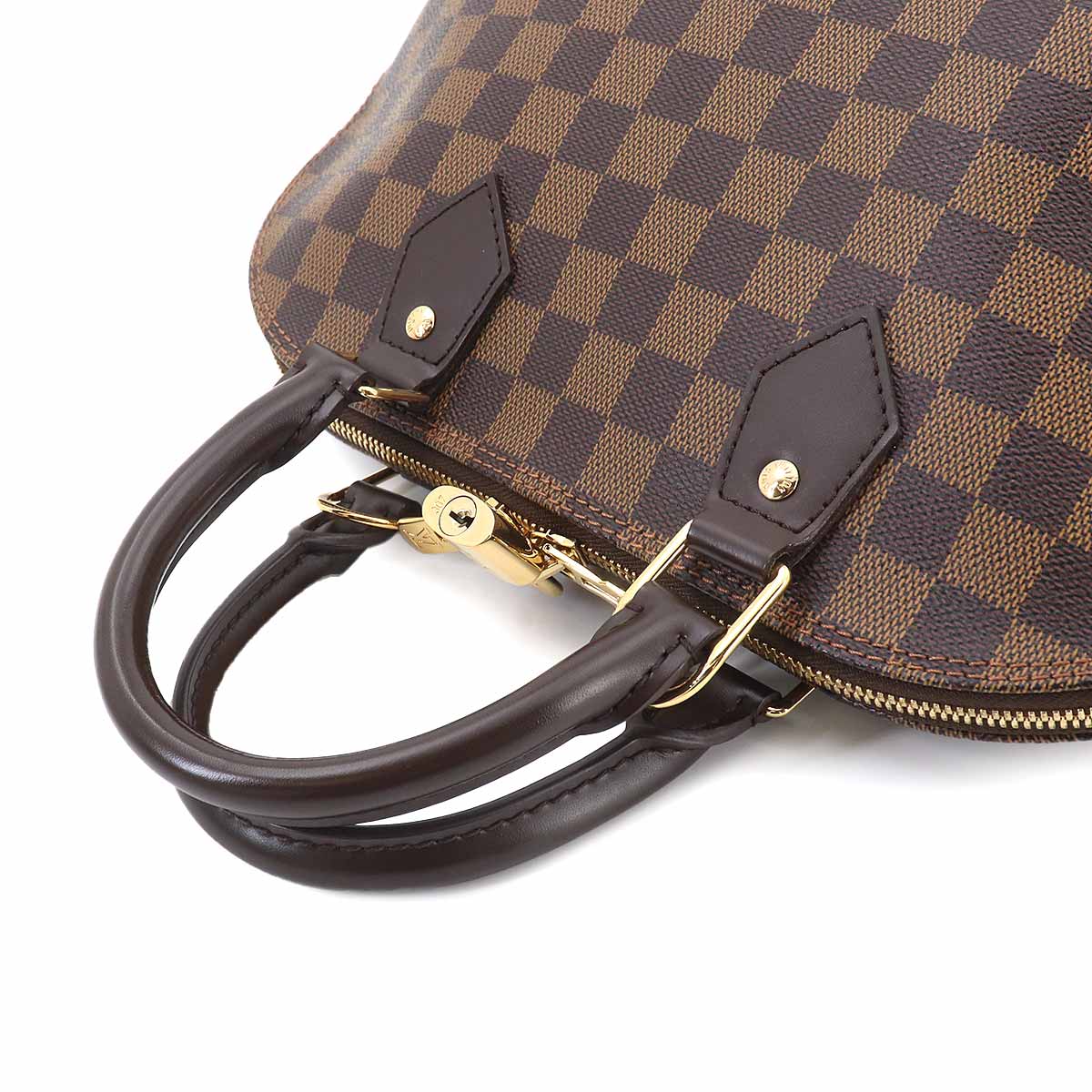 Damier Alma PM Hand Bag Ebene Brown N53151 Purse