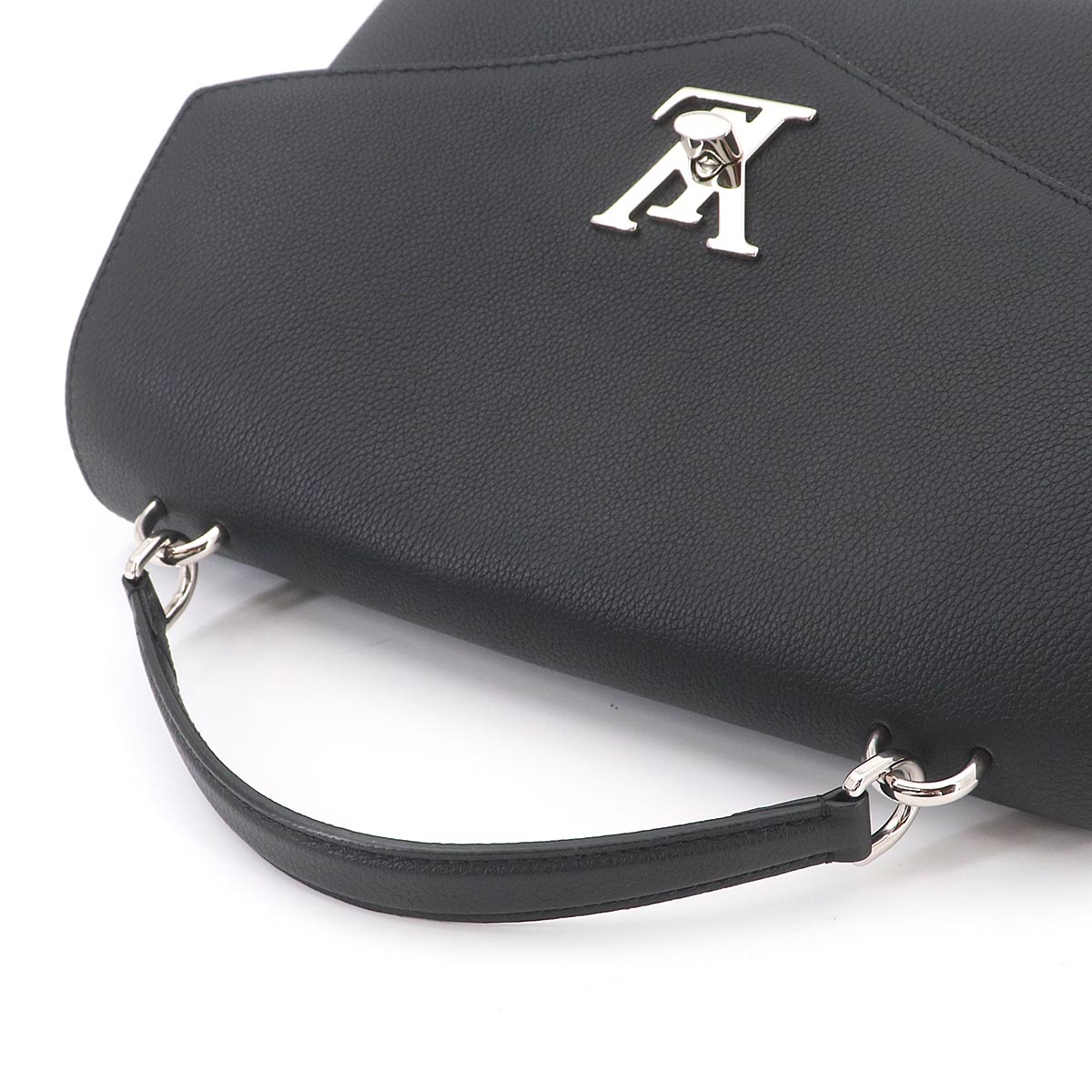 My Lock Me Satchel 2way Hand Bag Leather Noir M54849