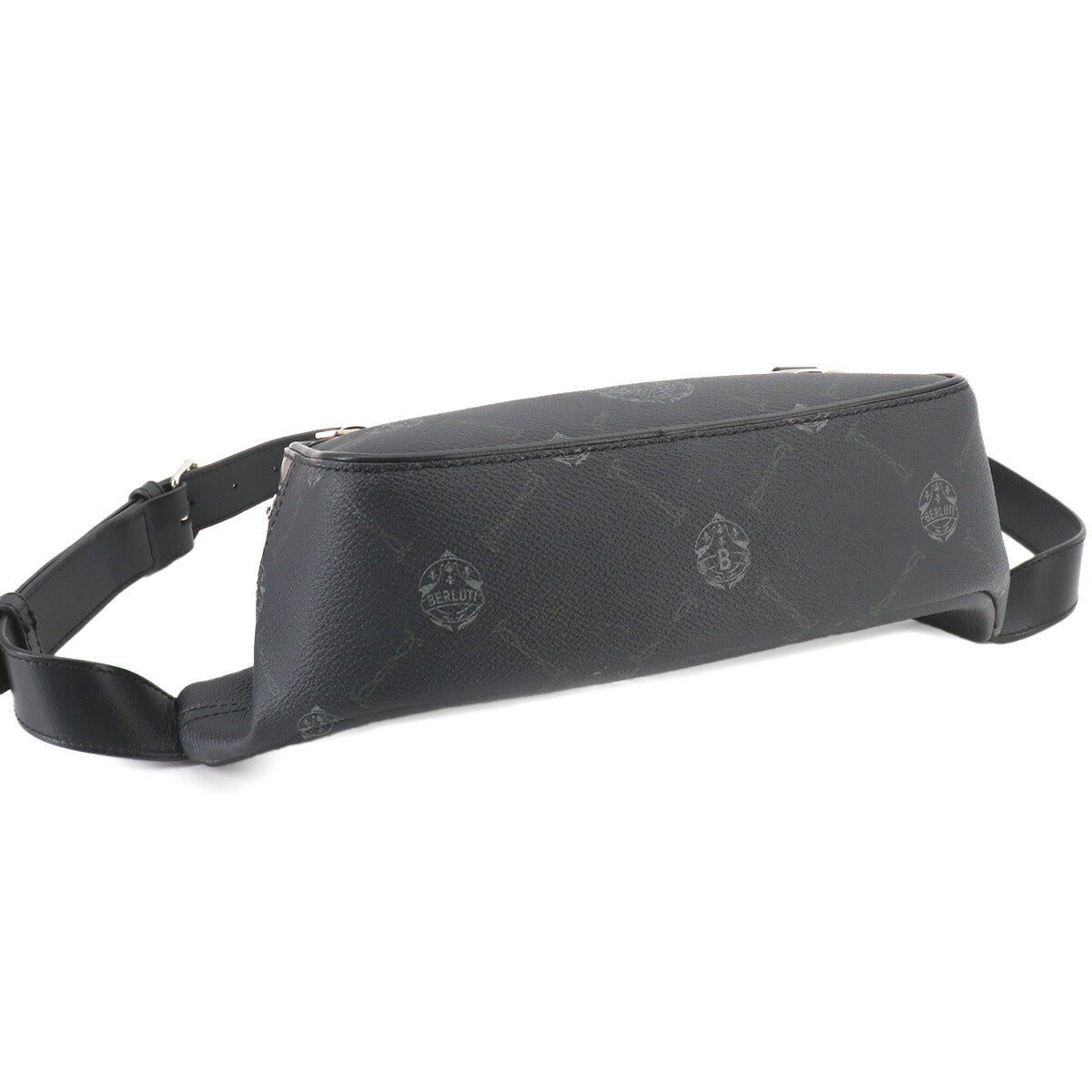 Signature Ballade Body Bag PVC Leather Black Purse