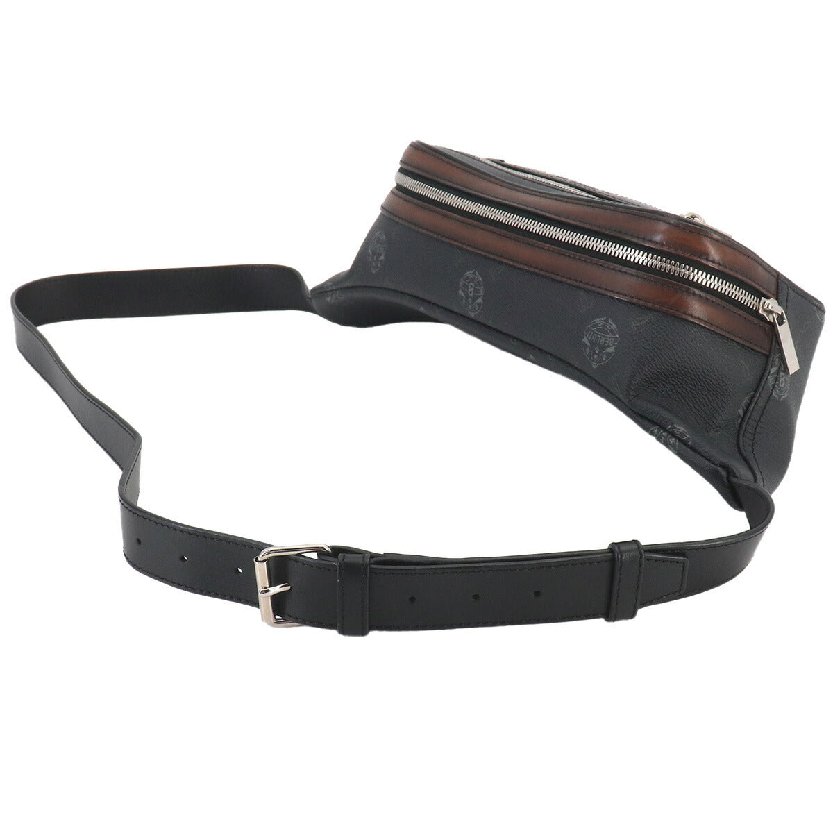 Signature Ballade Body Bag PVC Leather Black Purse