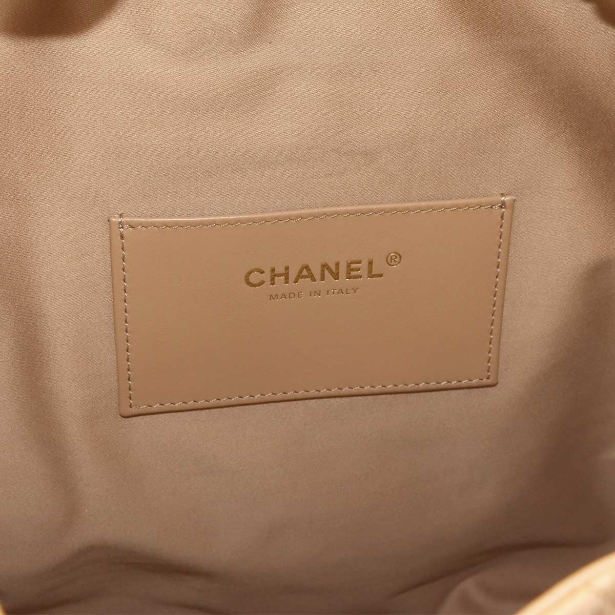 CHANEL 25 Small Shoulder Bag Leather Beige AS5293 Purse