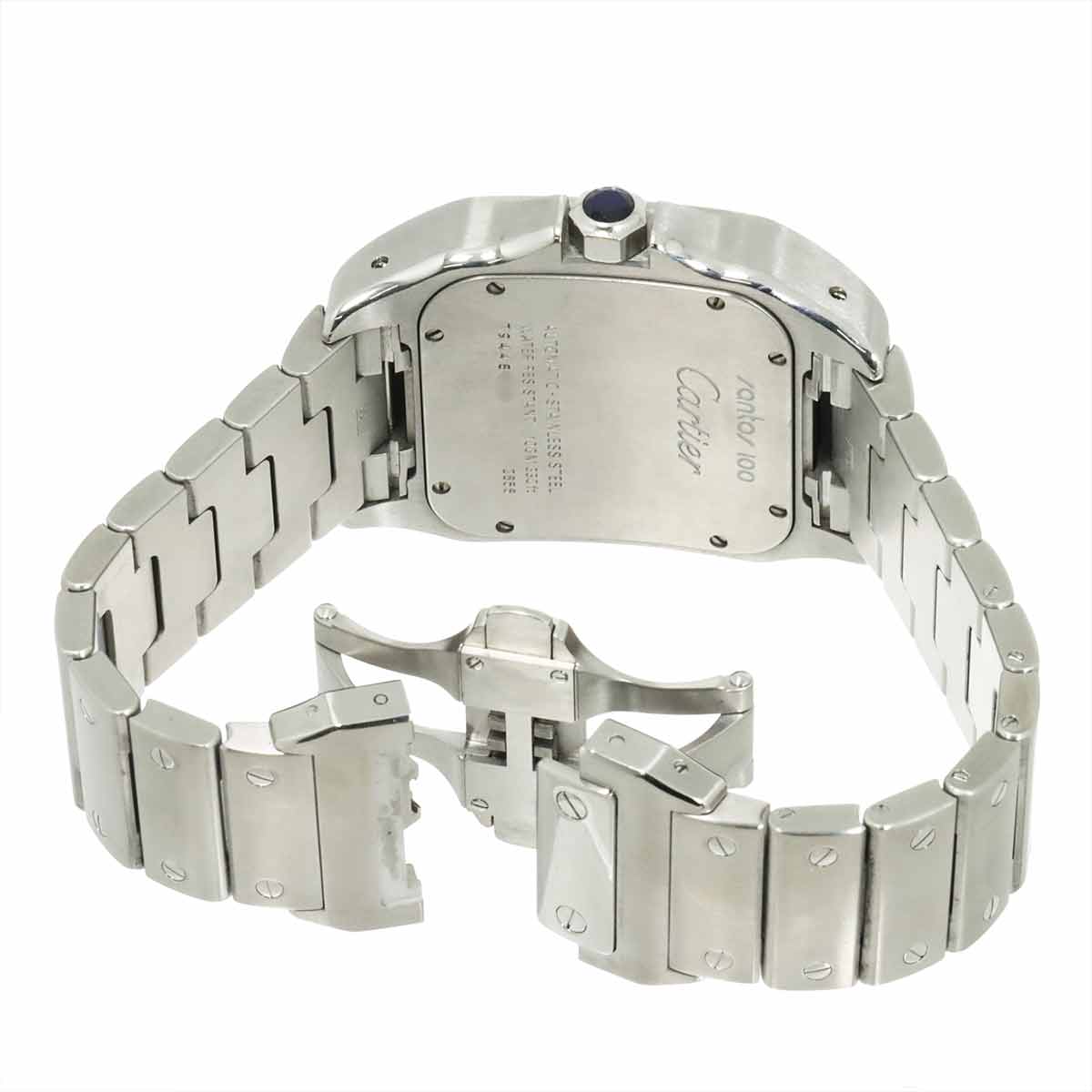 Santos 100 W200737G Automatic Silver Dial Mens Watch