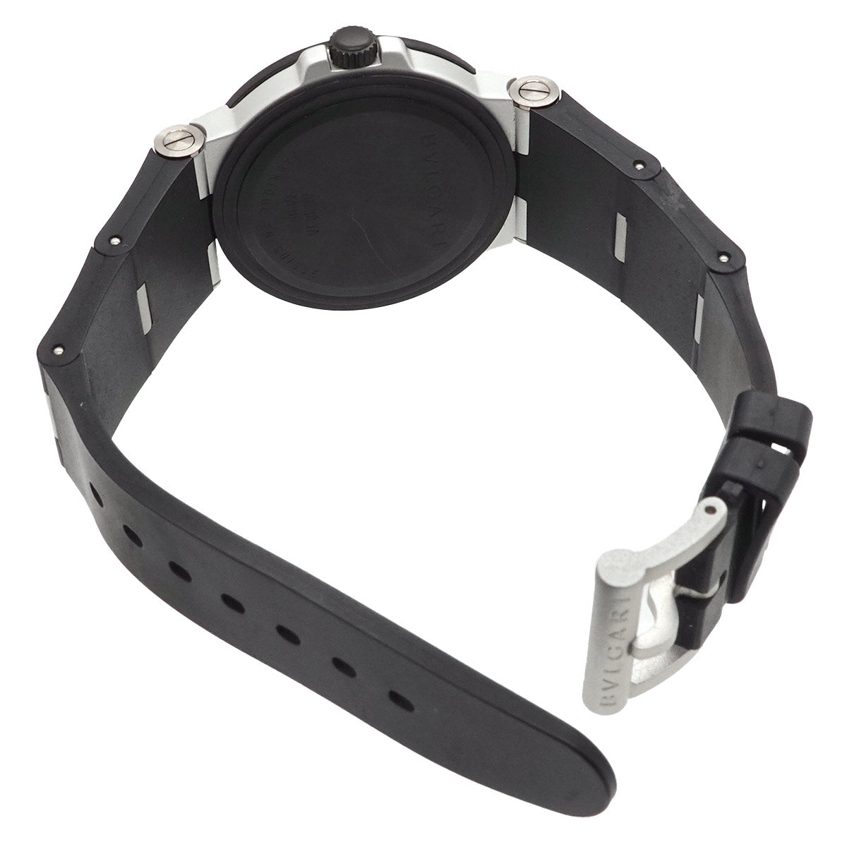 Aluminum AL38TA Date Automatic Black Carbon Dial Mens Watch