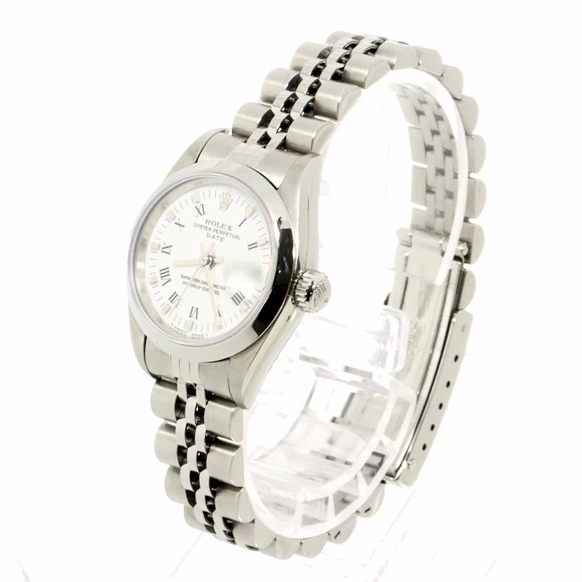 Oyster Perpetual Date 69160 Serial T White Dial Ladies Watch
