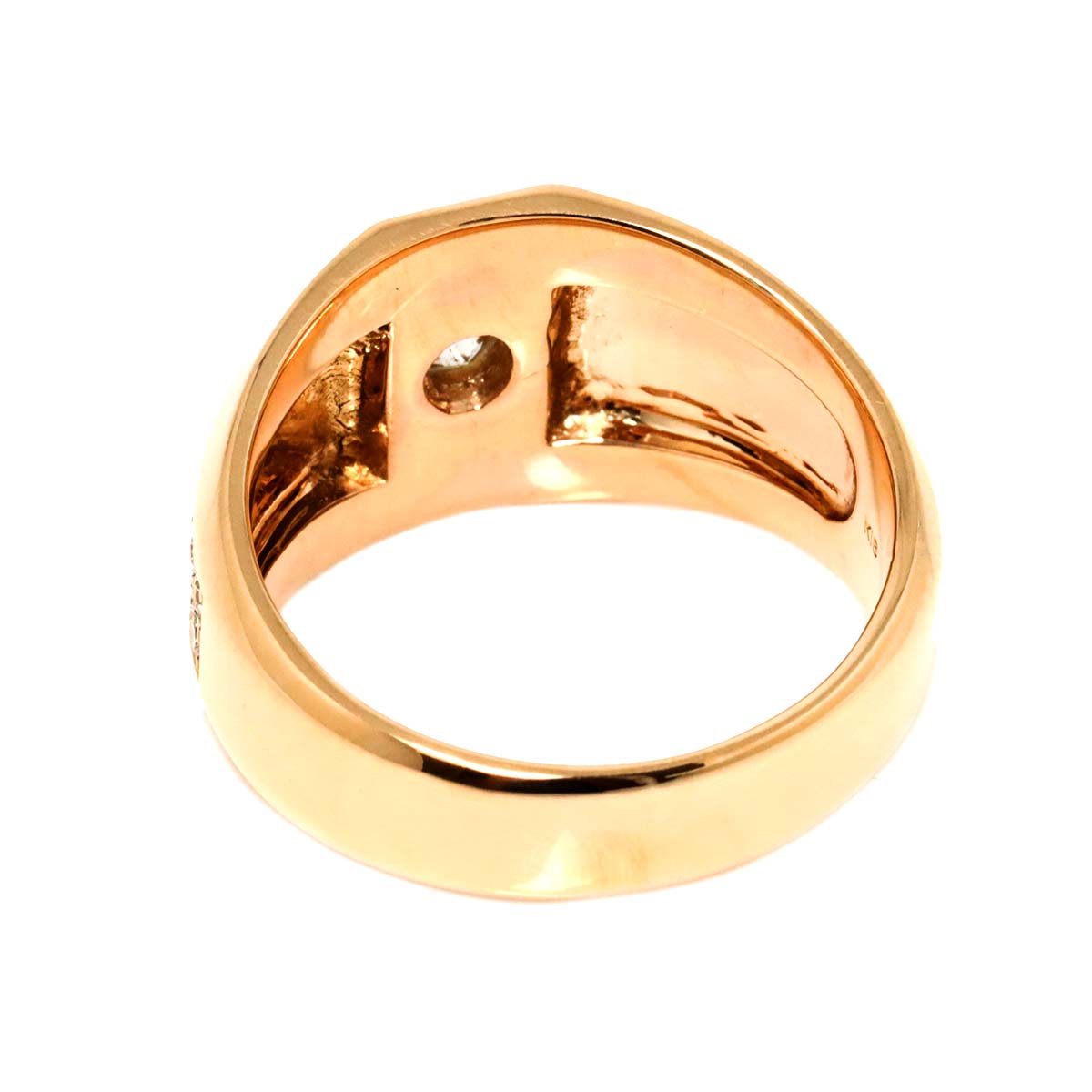 Diamond 1.026ct/0.85ct Ring 18K PG Pink Gold 750 Size10.75-11(US)