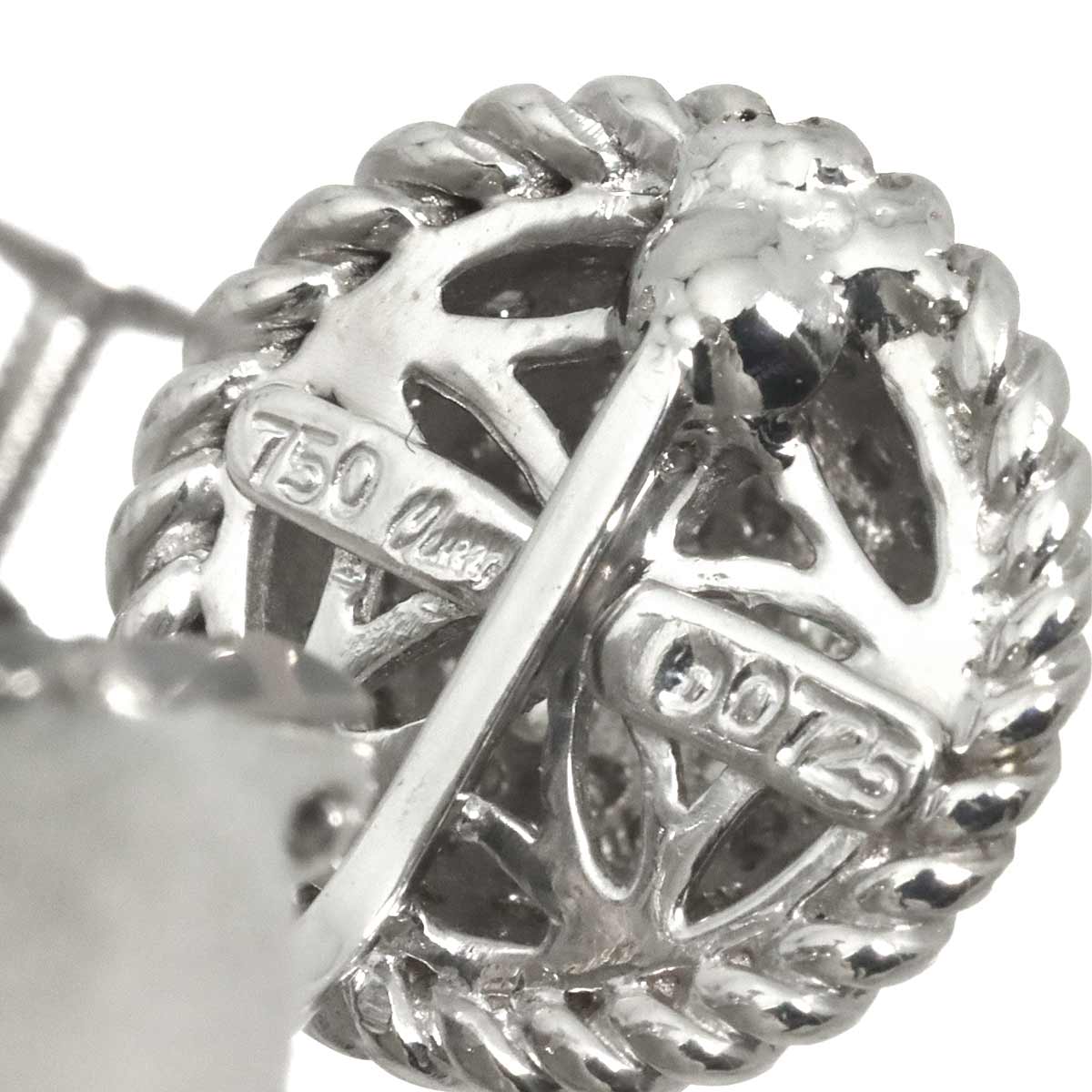 Diamond 0.725ct/0.725ct Earrings Clip on 18K WG 750
