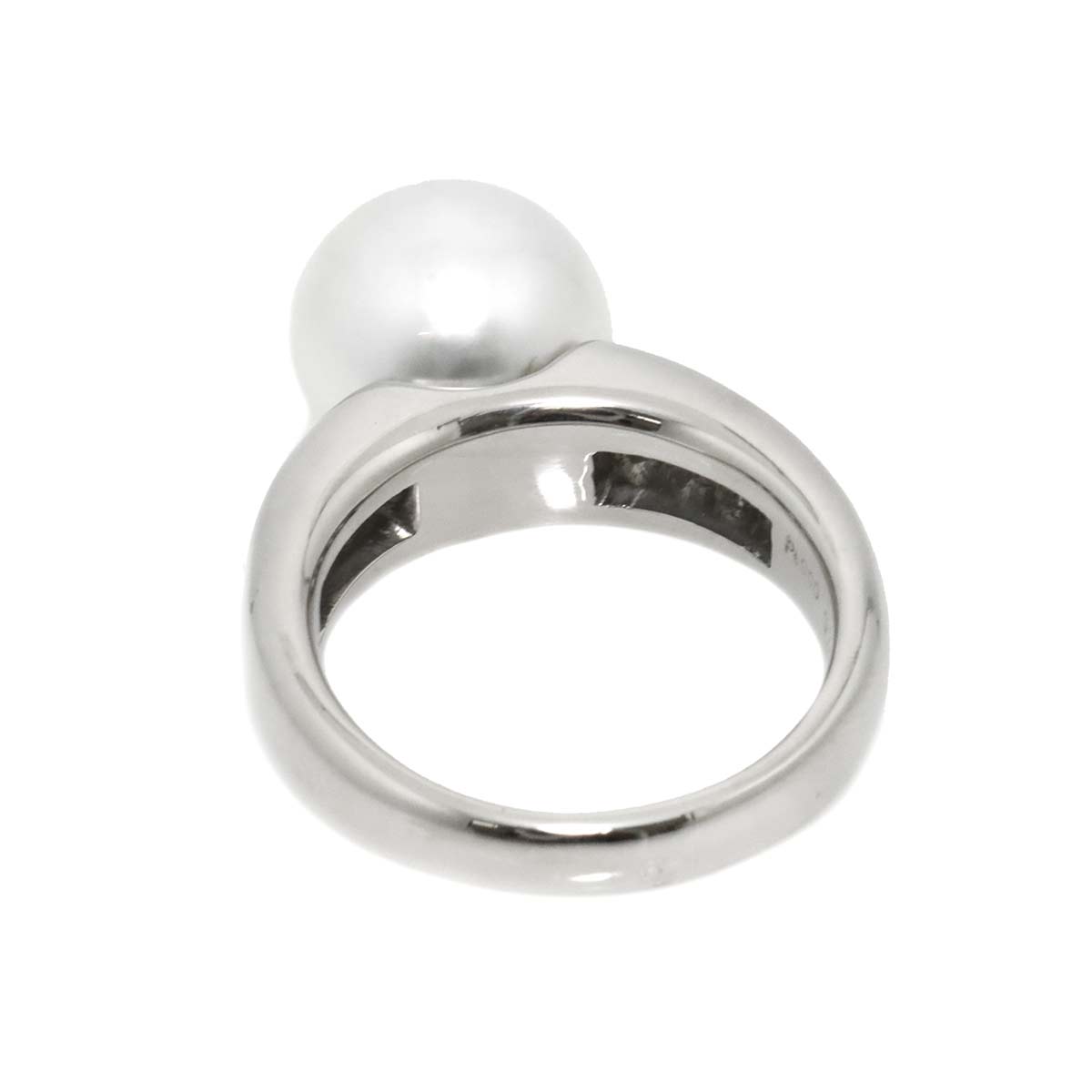 South Sea pearl 11.7mm Diamond 0.72ct Ring Pt Platinum Size6.75(US)
