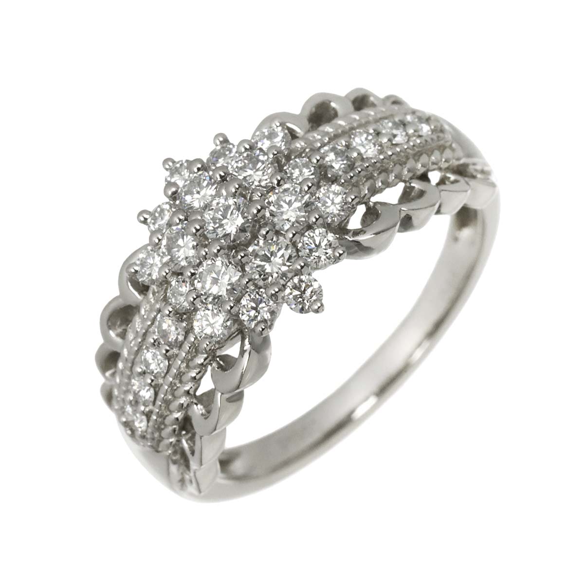 Diamond 0.65ct Ring Pt Platinum size6-6.25(US)